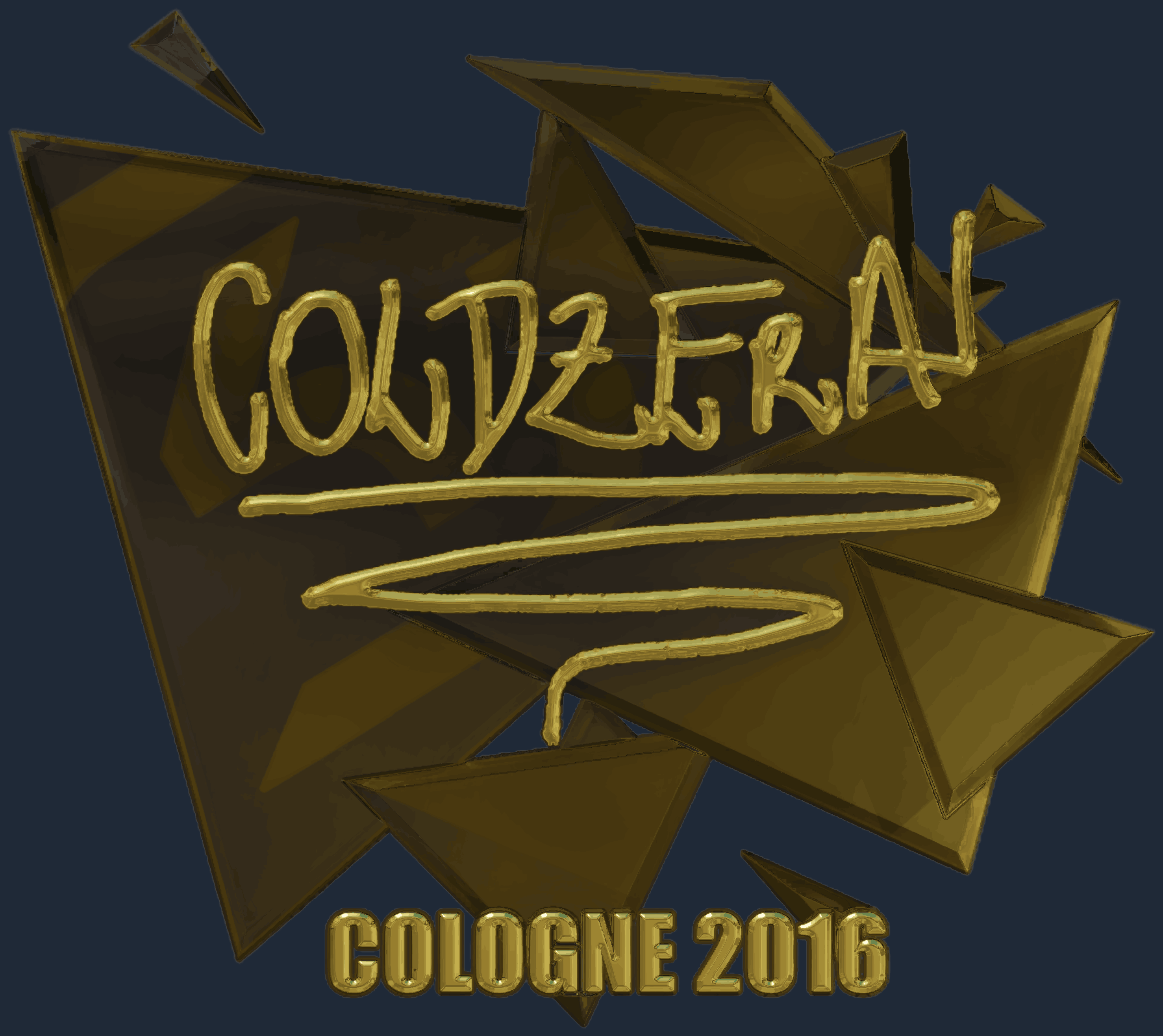 Sticker | coldzera (Gold) | Cologne 2016 Screenshot