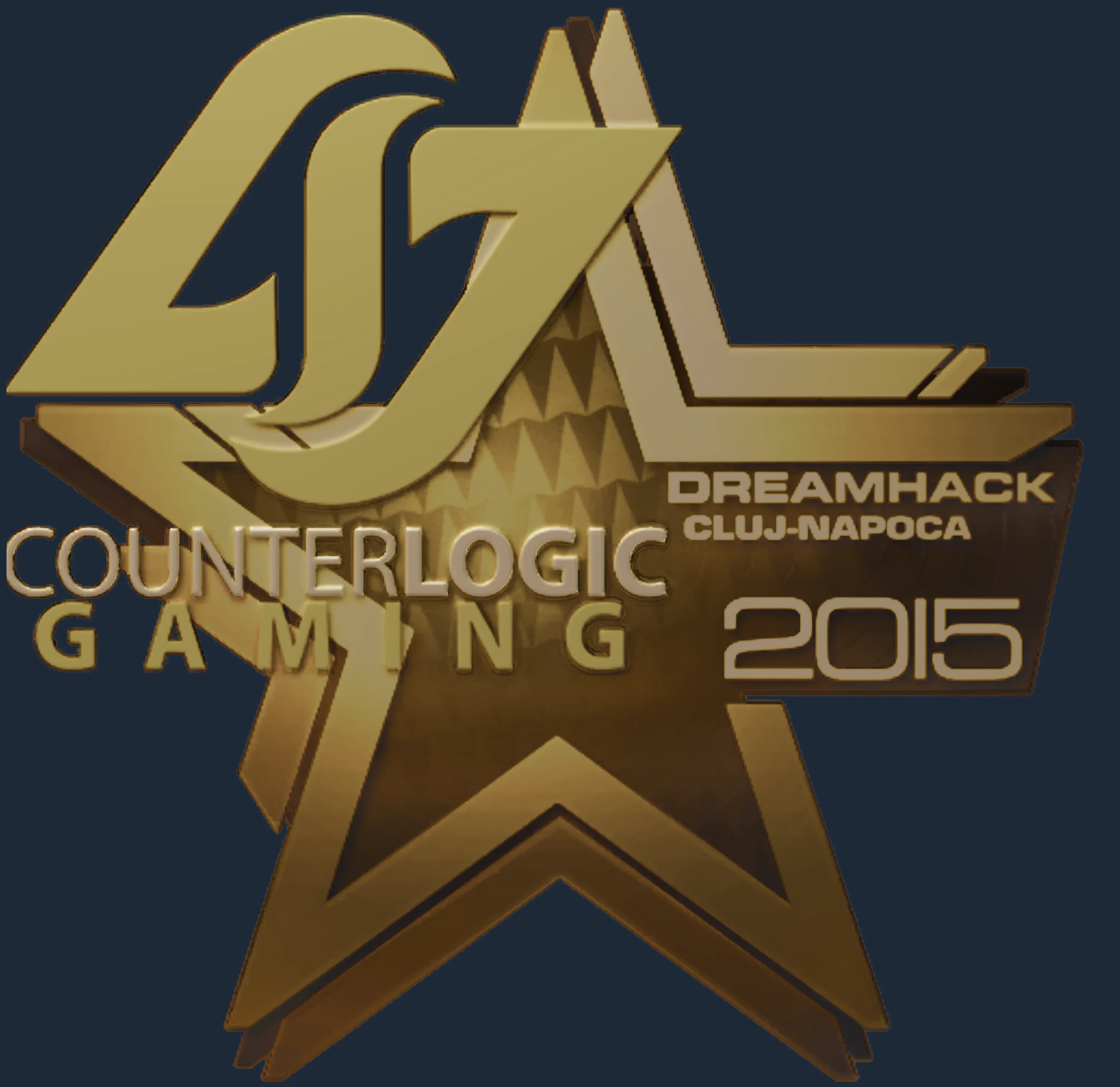 Sticker | Counter Logic Gaming (Gold) | Cluj-Napoca 2015 Image