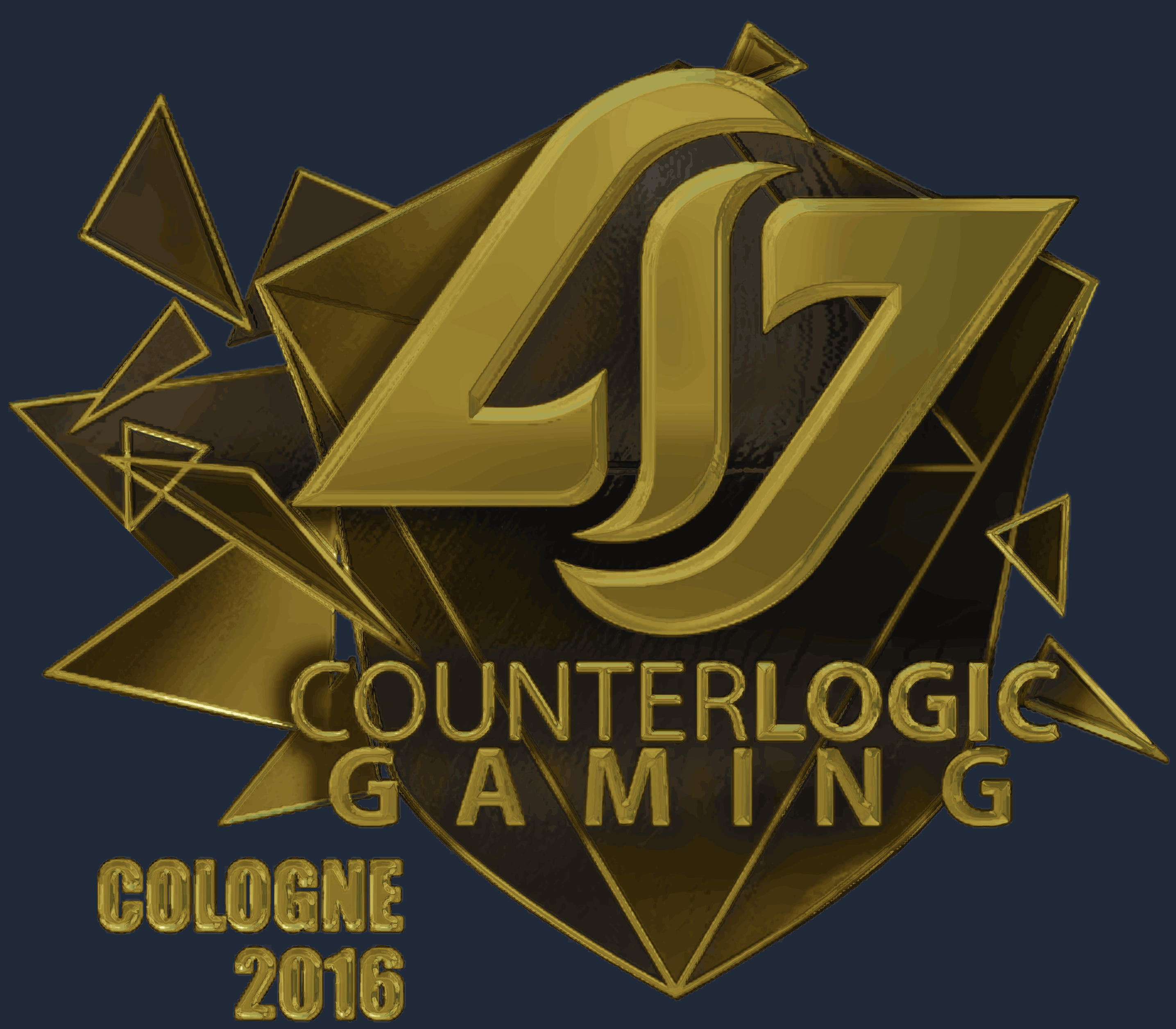 Sticker | Counter Logic Gaming (Gold) | Cologne 2016 Image