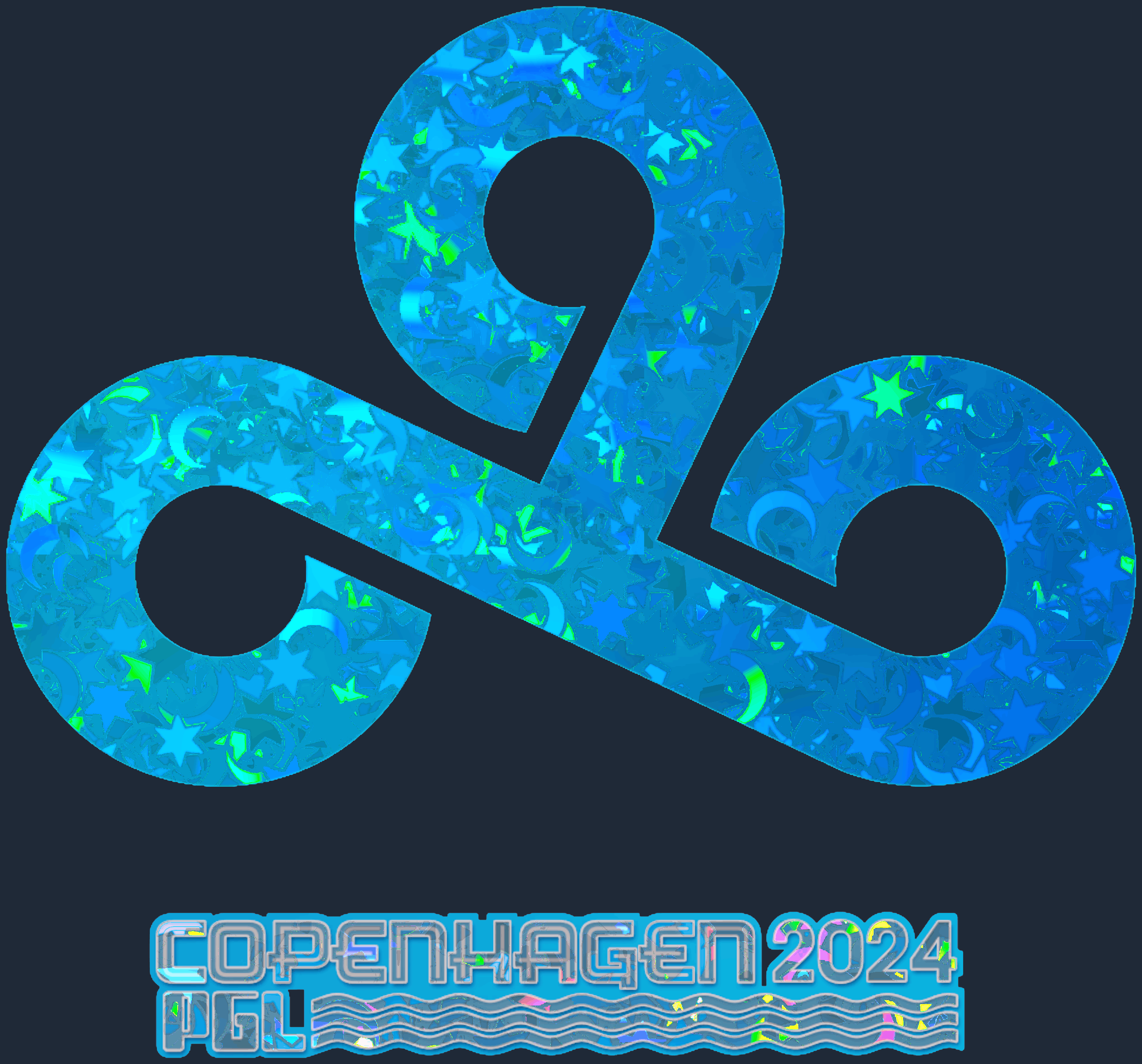 Sticker | Cloud9 (Glitter) | Copenhagen 2024 Image