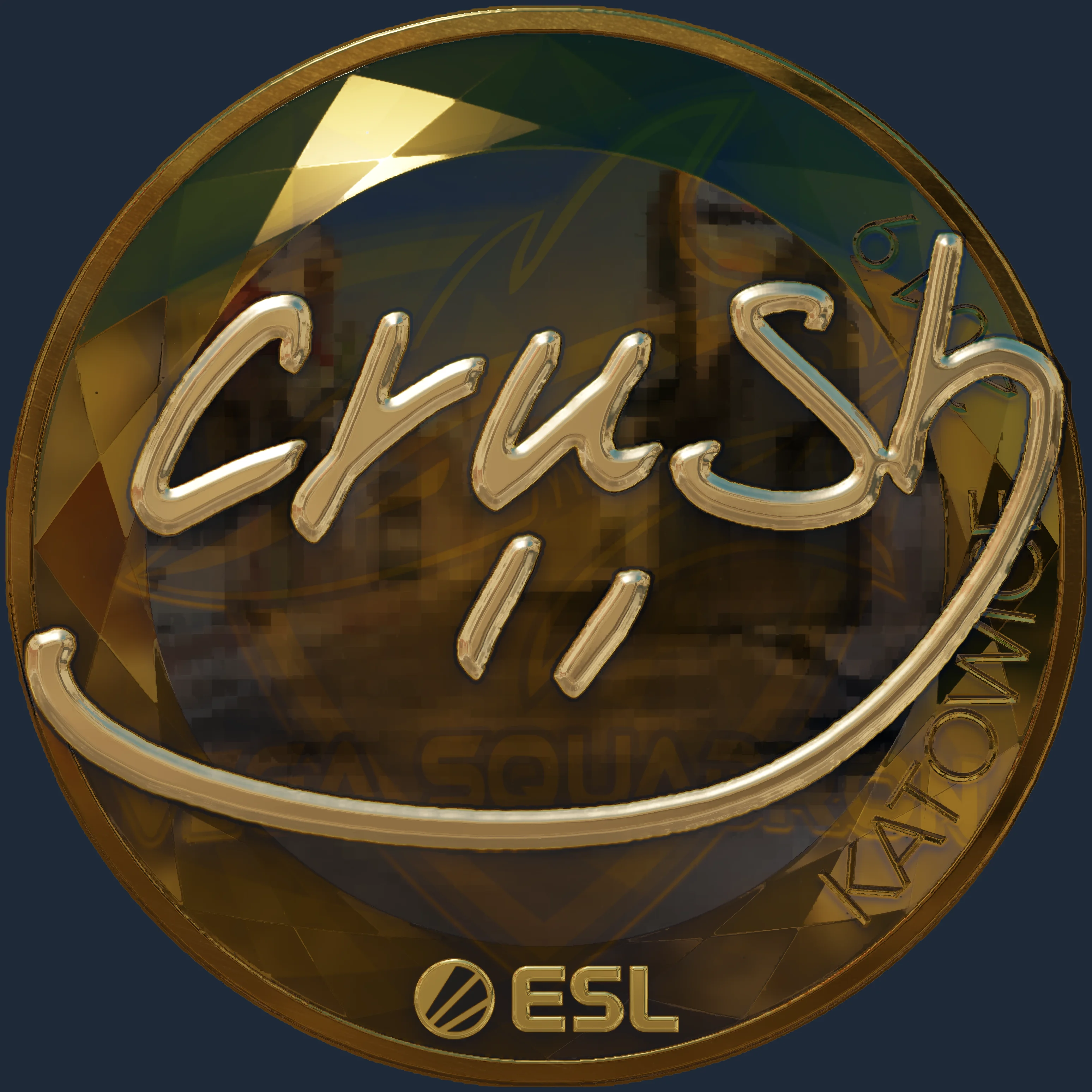 Sticker | crush (Gold) | Katowice 2019 Image
