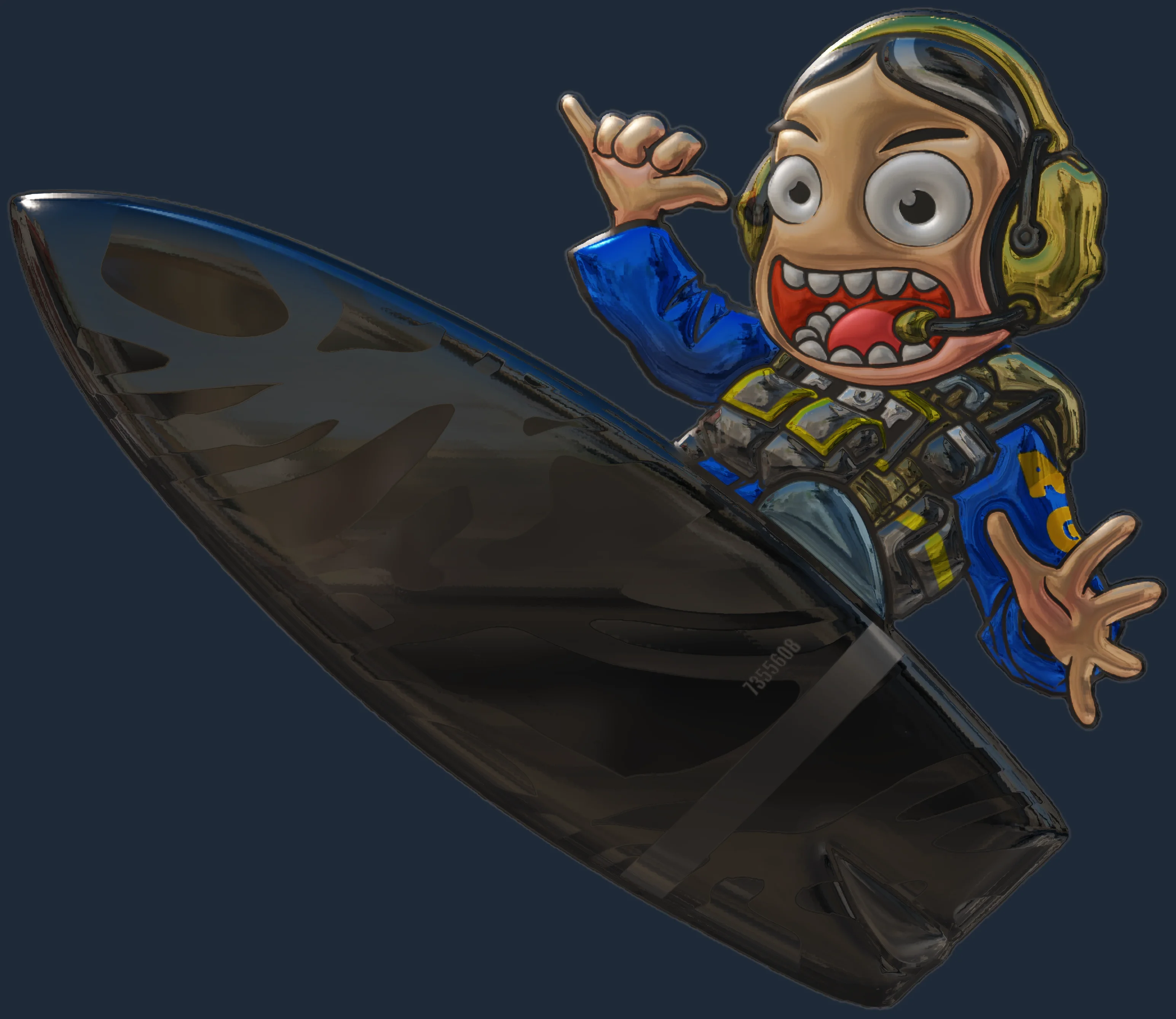 Sticker | Dark Water Surf Ava (Foil) Image