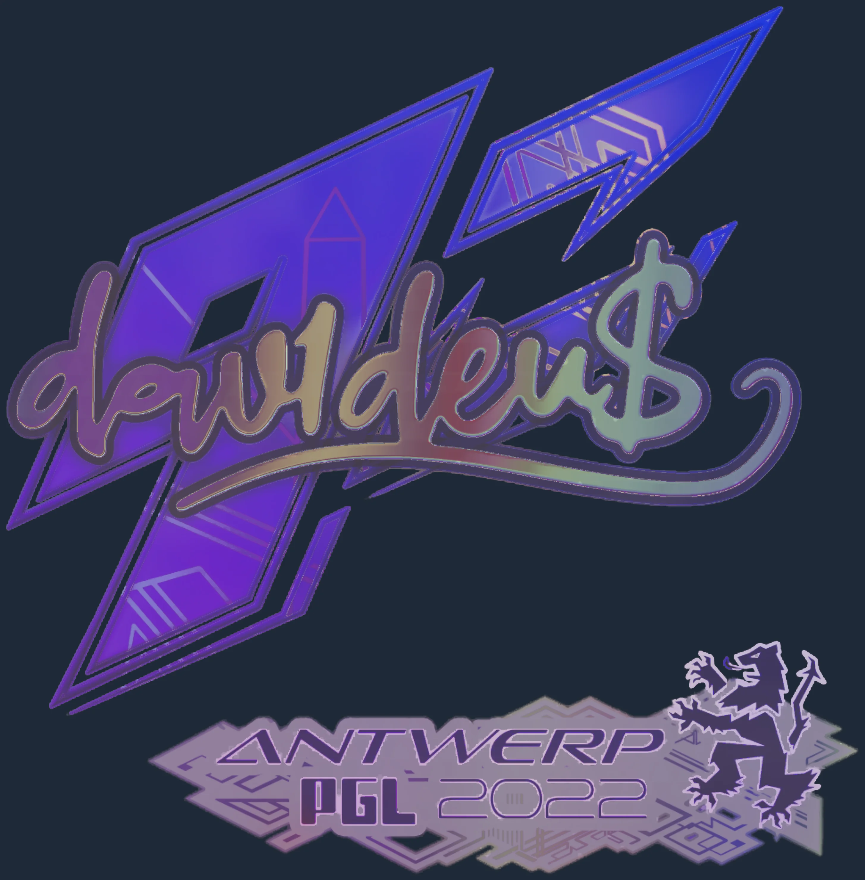 Sticker | dav1d (Holo) | Antwerp 2022 Image