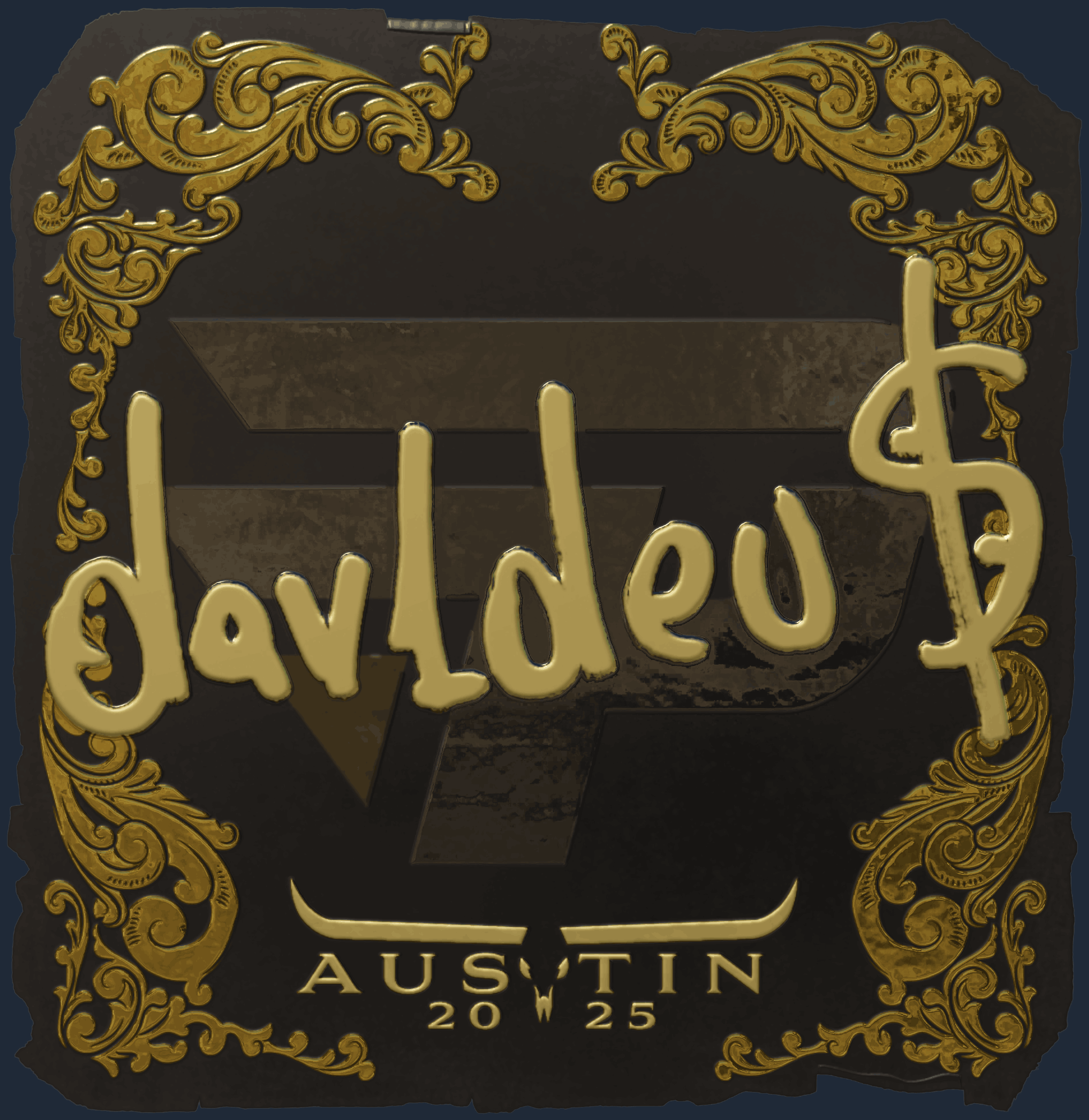 Sticker | dav1deuS (Gold) | Austin 2025 Image