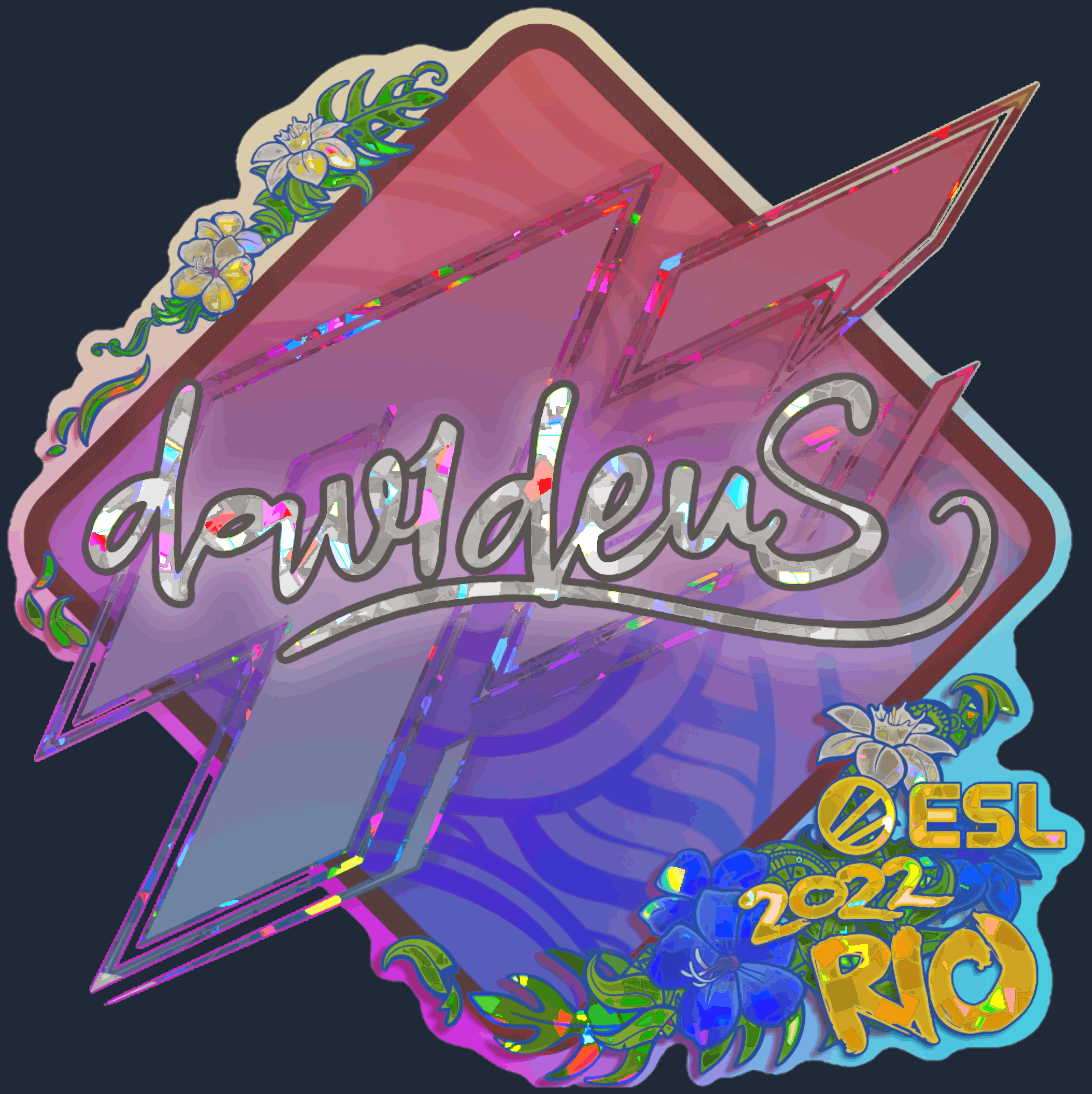 Sticker | dav1deuS (Glitter) | Rio 2022 Image