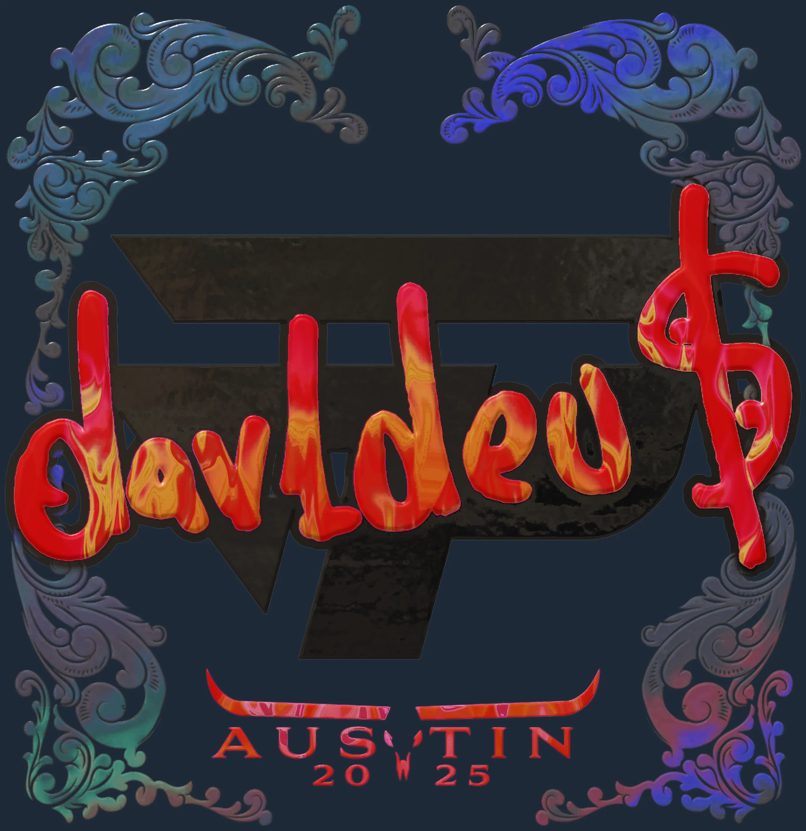 Sticker | dav1deuS (Holo) | Austin 2025 Image