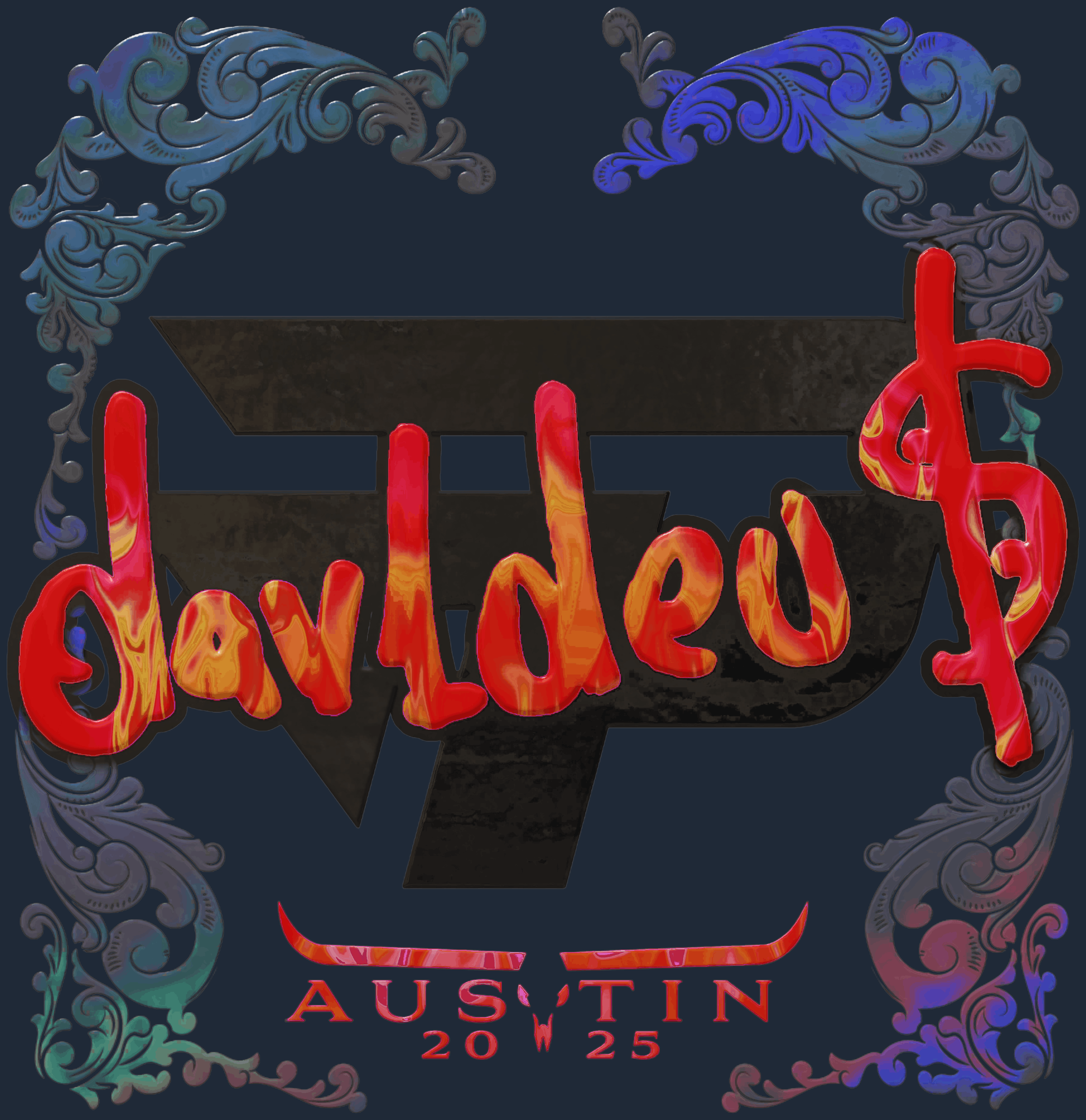 Sticker | dav1deuS (Holo) | Austin 2025 Image