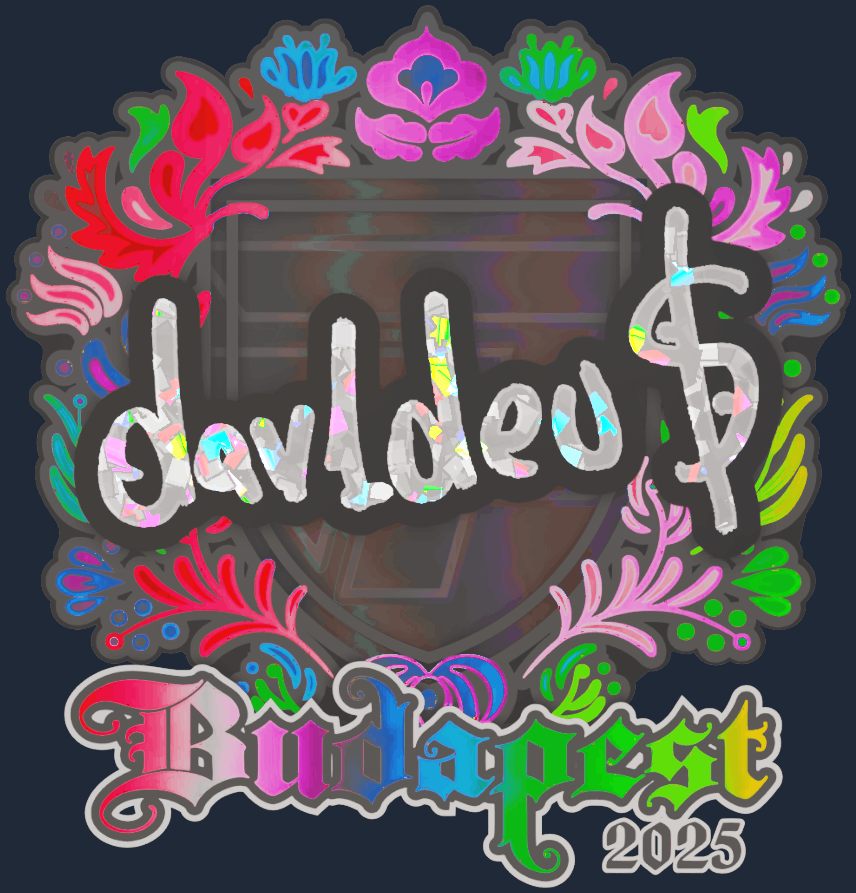 Sticker | dav1deuS (Holo) | Budapest 2025 Image
