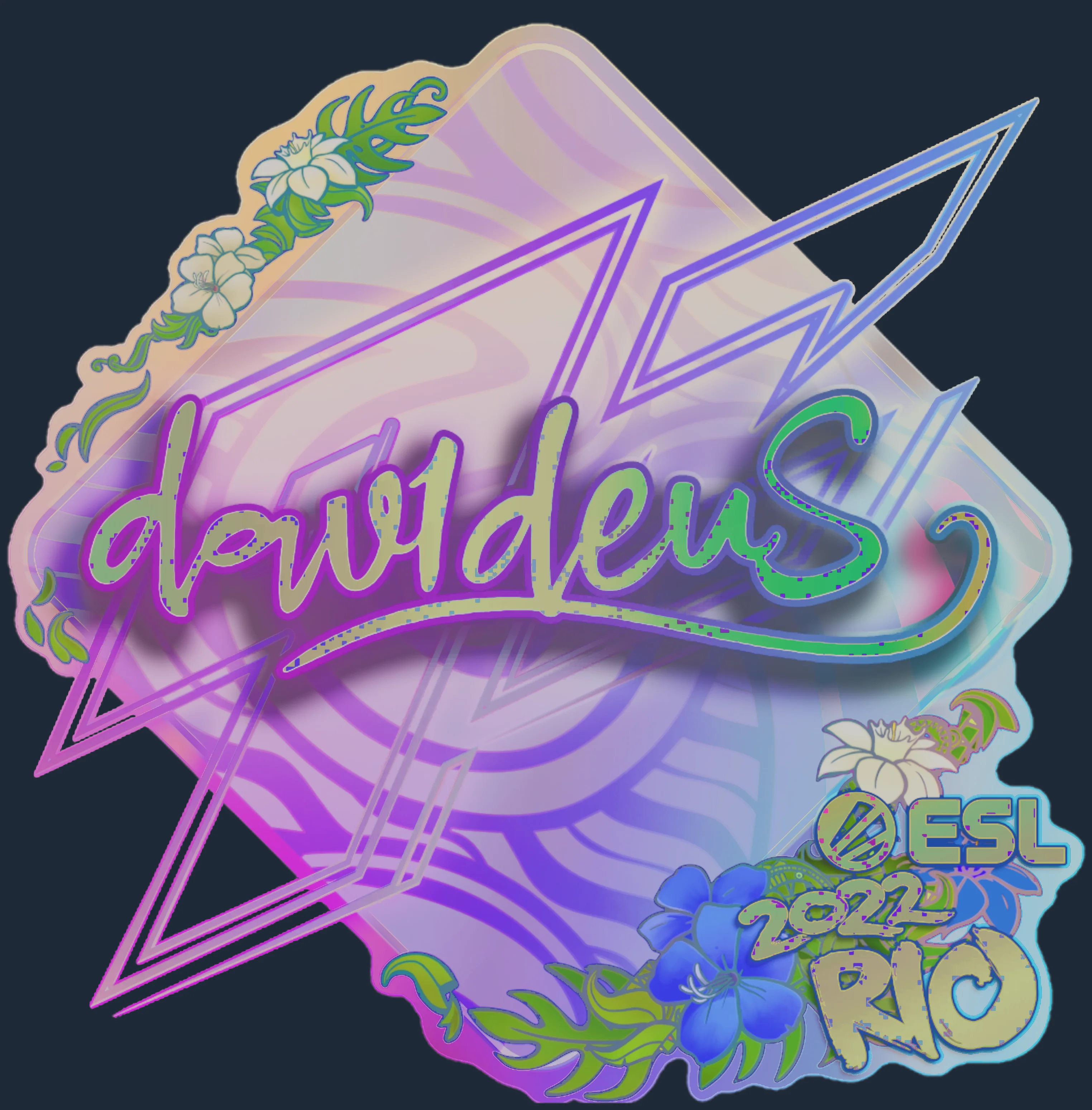 Sticker | dav1deuS (Holo) | Rio 2022 Image