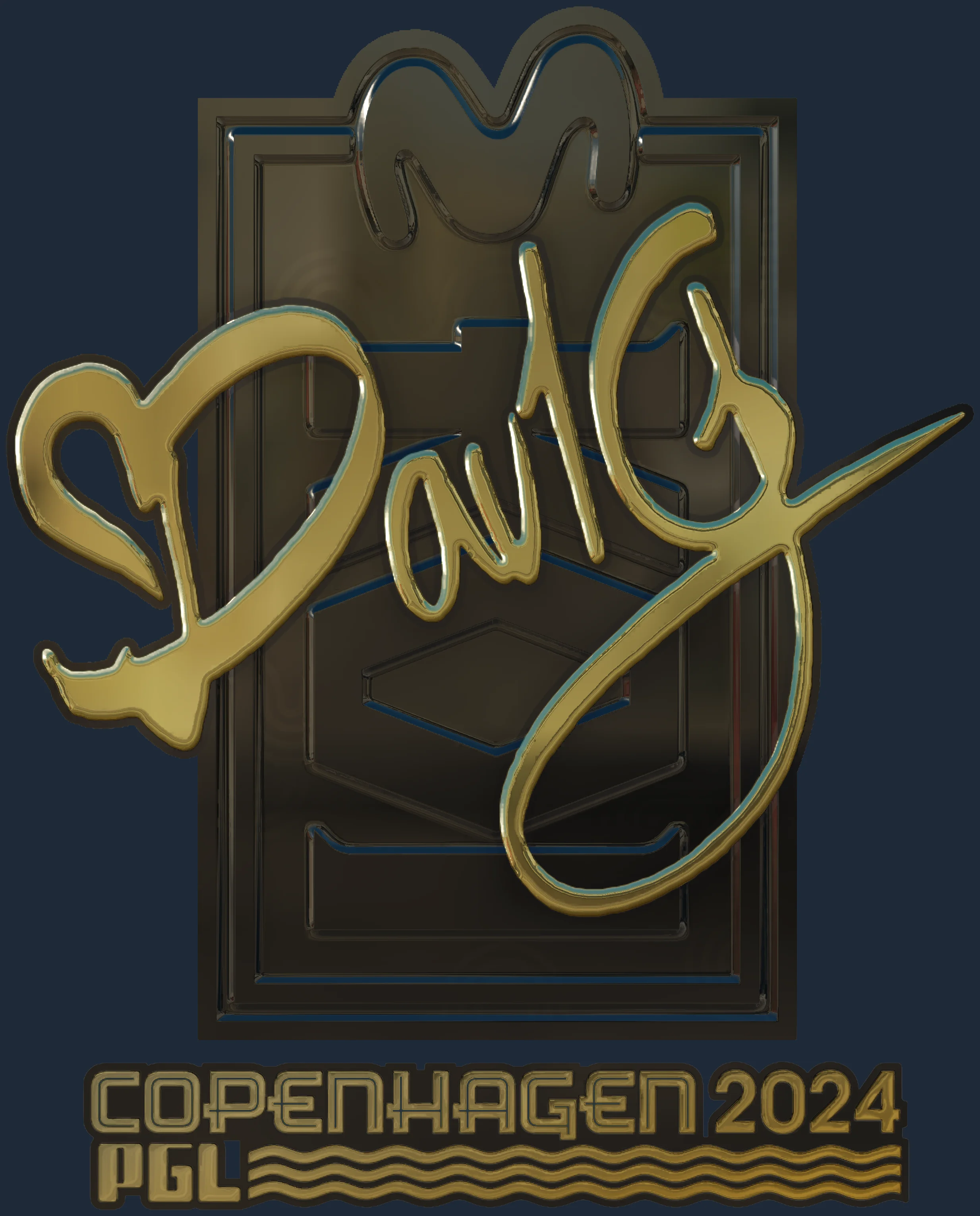 Sticker | dav1g (Gold) | Copenhagen 2024 Image
