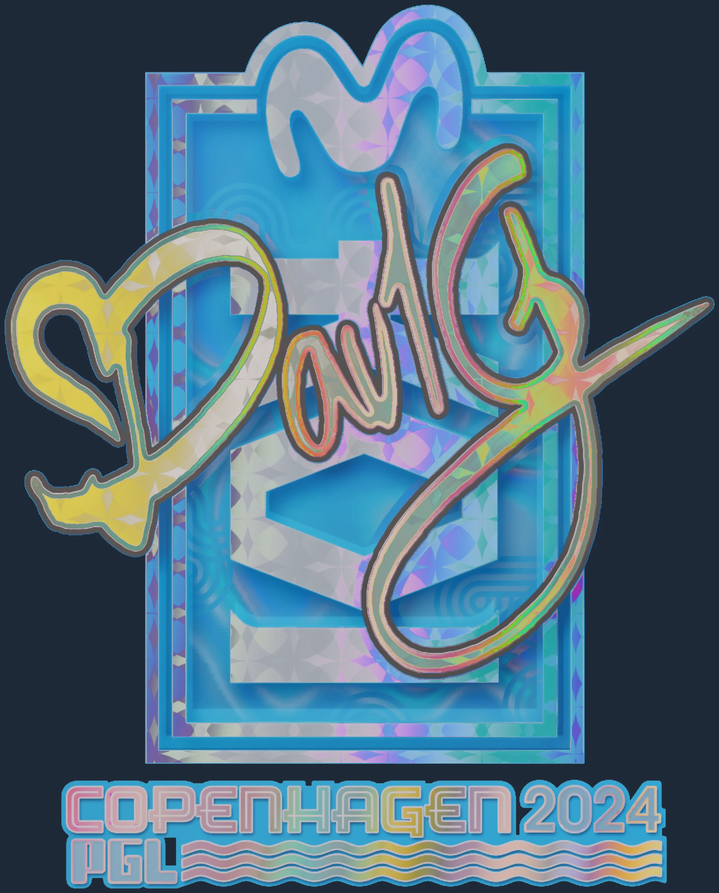 Sticker | dav1g (Holo) | Copenhagen 2024 Image