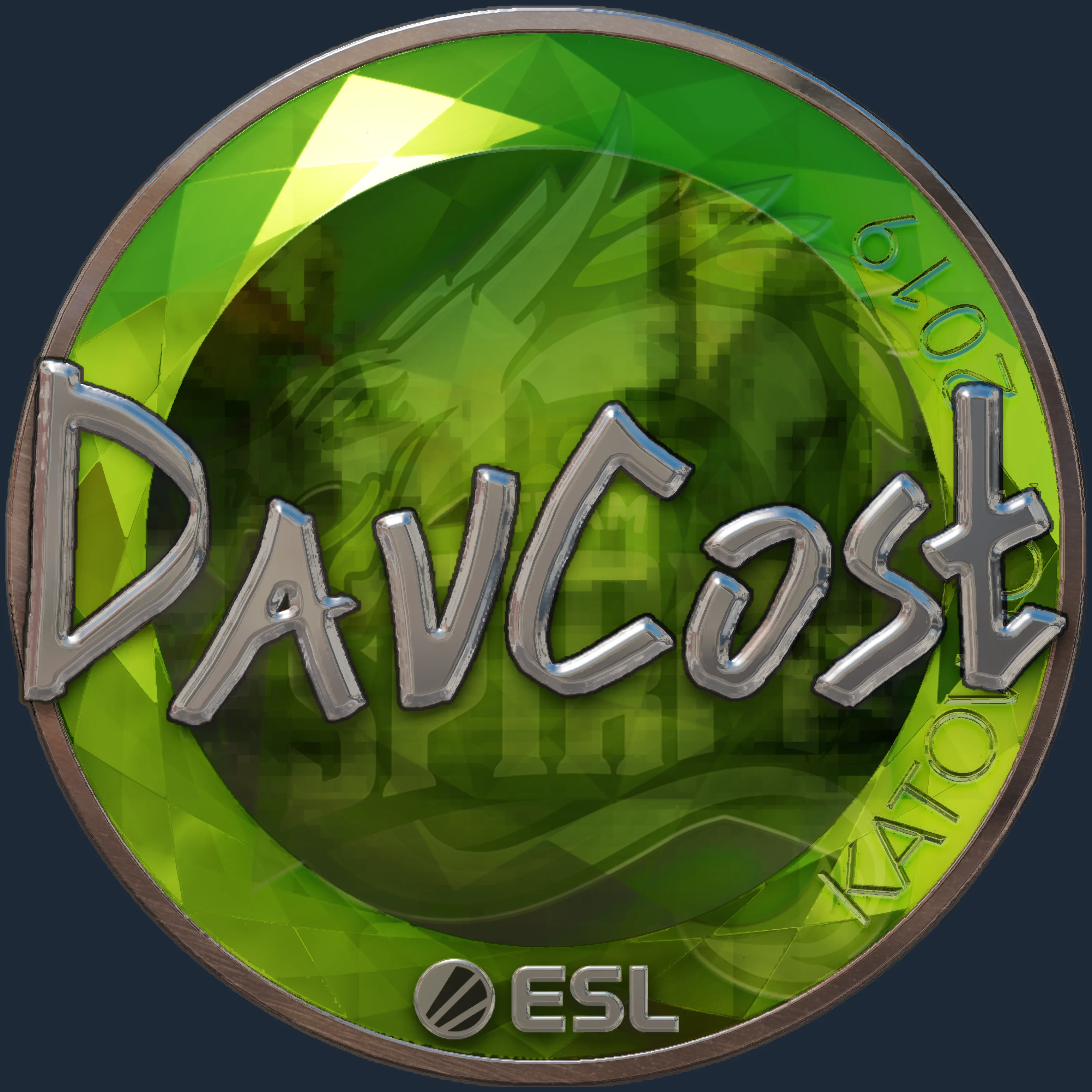 Sticker | DavCost (Foil) | Katowice 2019 Image