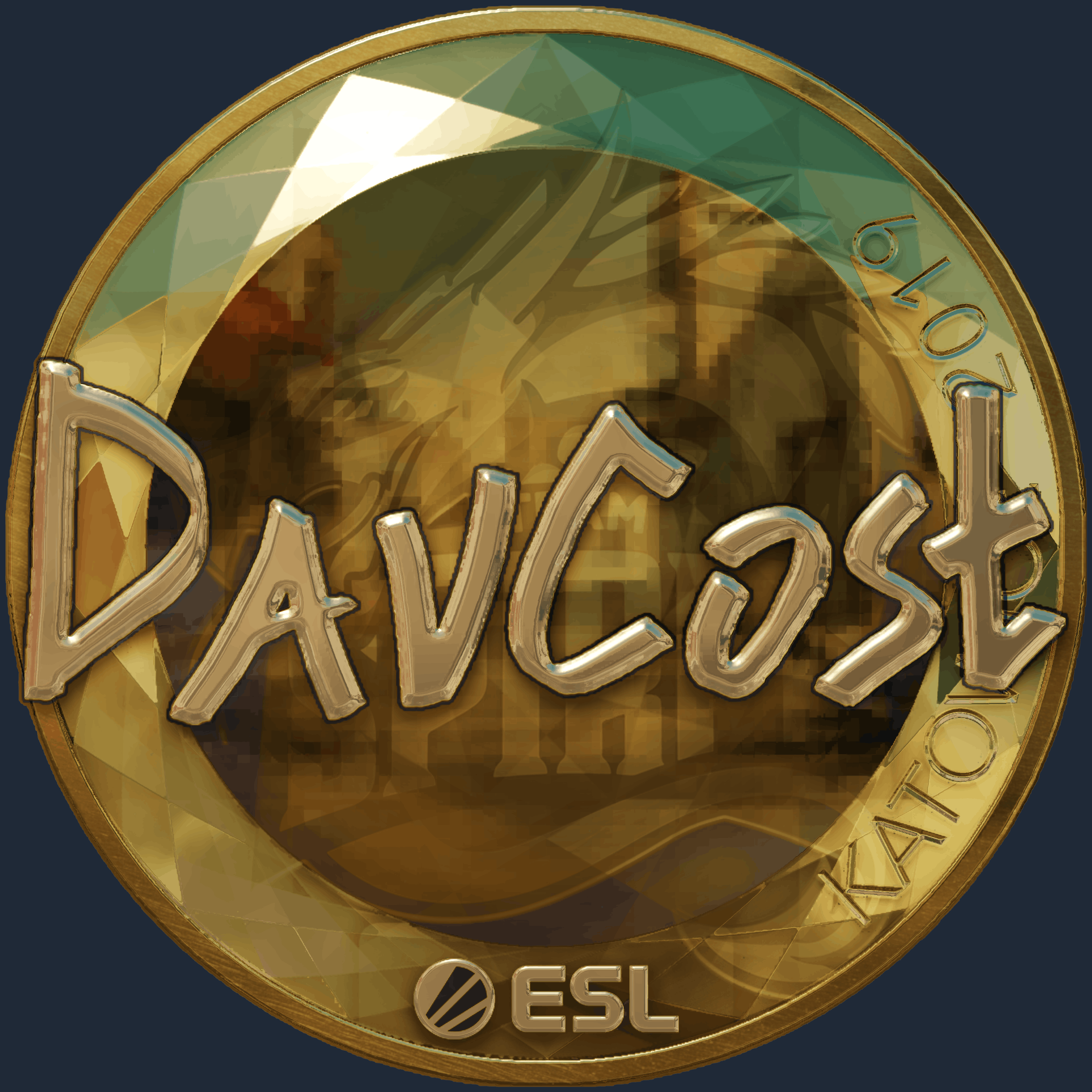 Sticker | DavCost (Gold) | Katowice 2019 Image