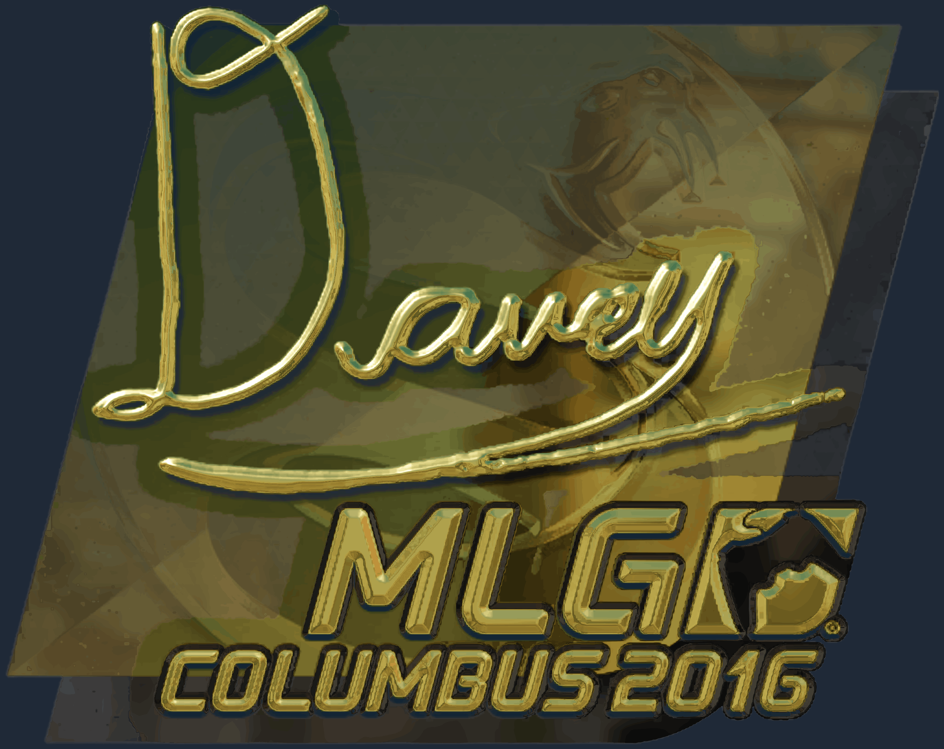 Sticker | DAVEY (Gold) | MLG Columbus 2016 Image