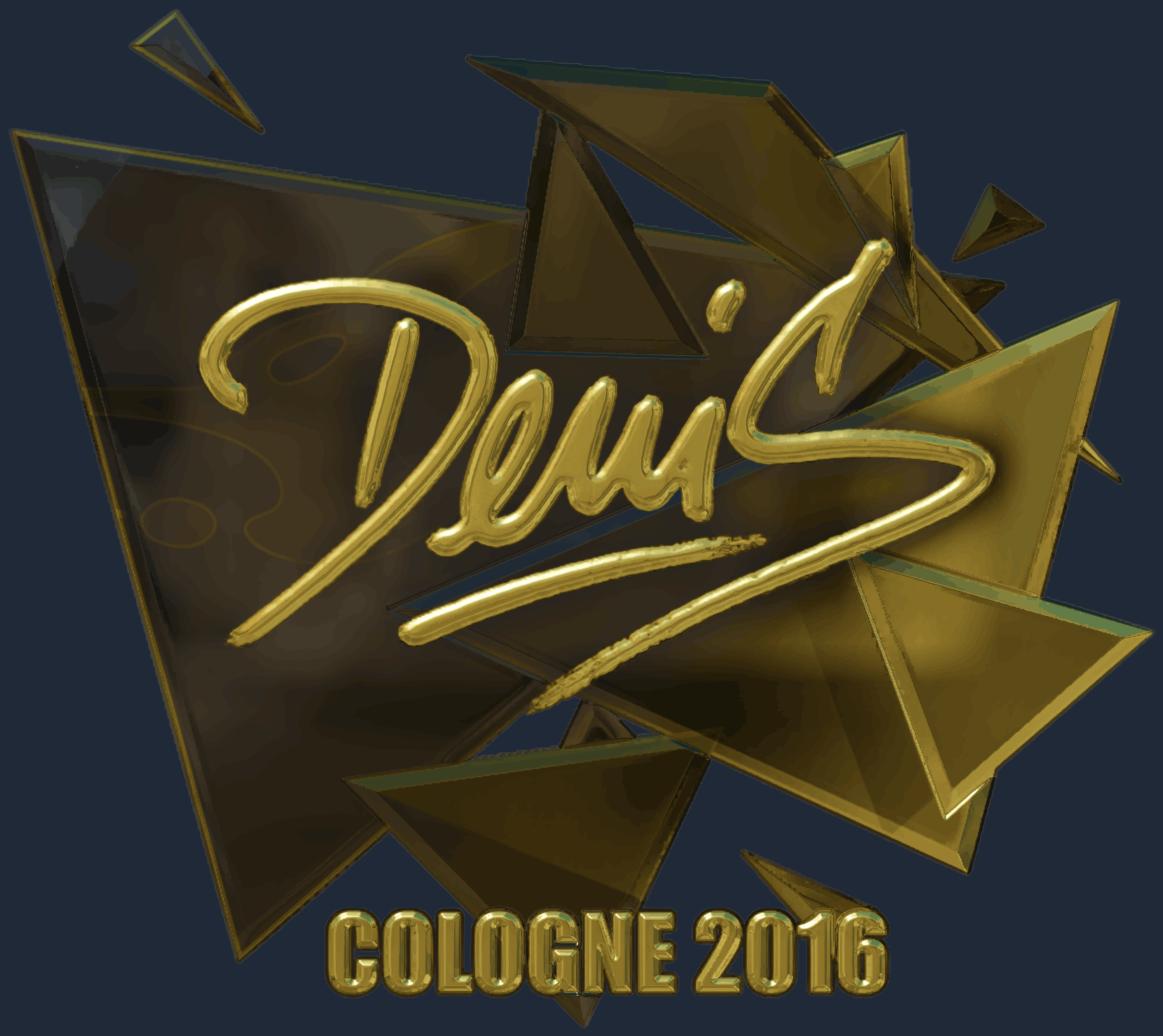 Sticker | denis (Gold) | Cologne 2016 Image
