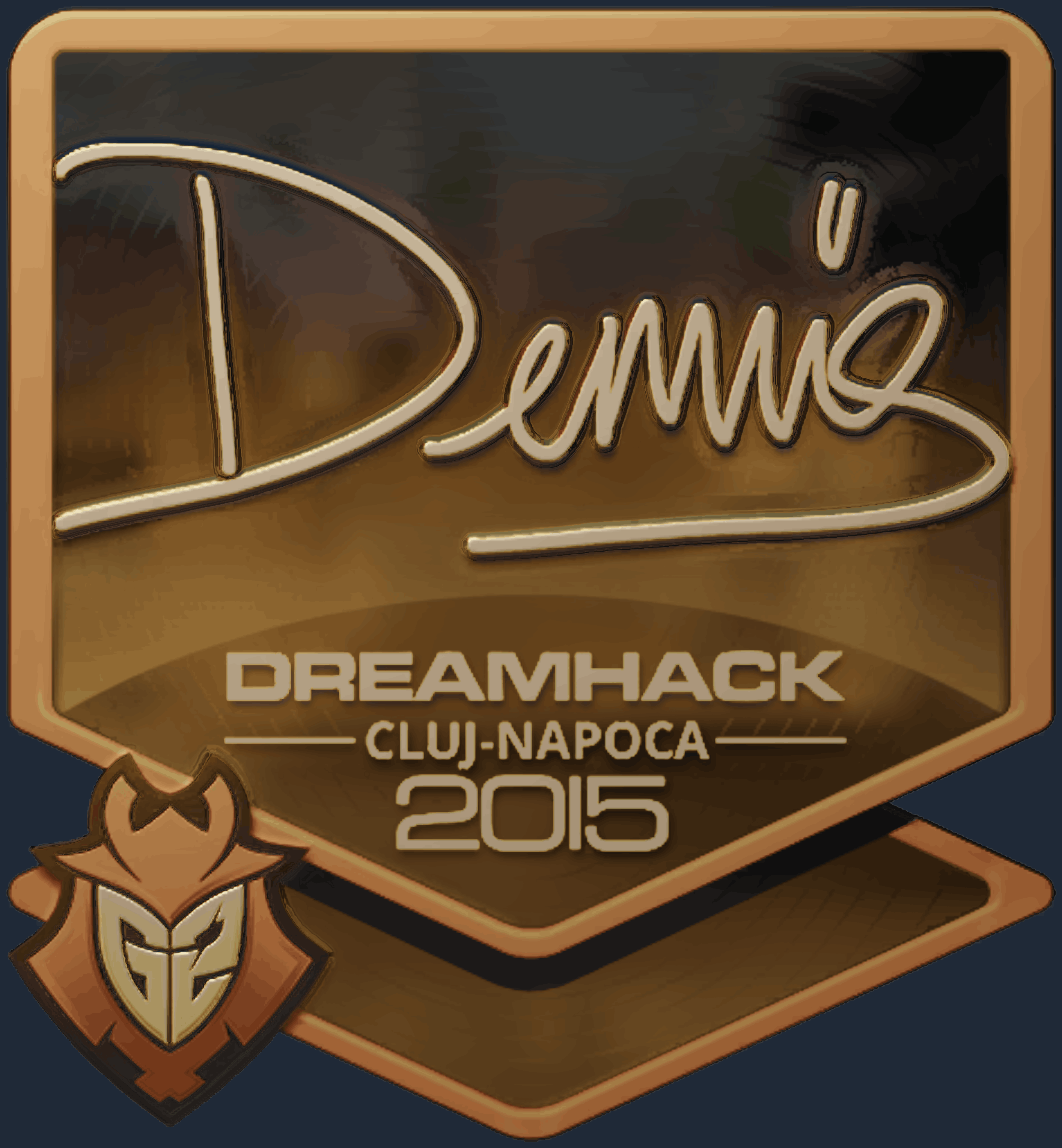 Sticker | dennis (Gold) | Cluj-Napoca 2015 Image