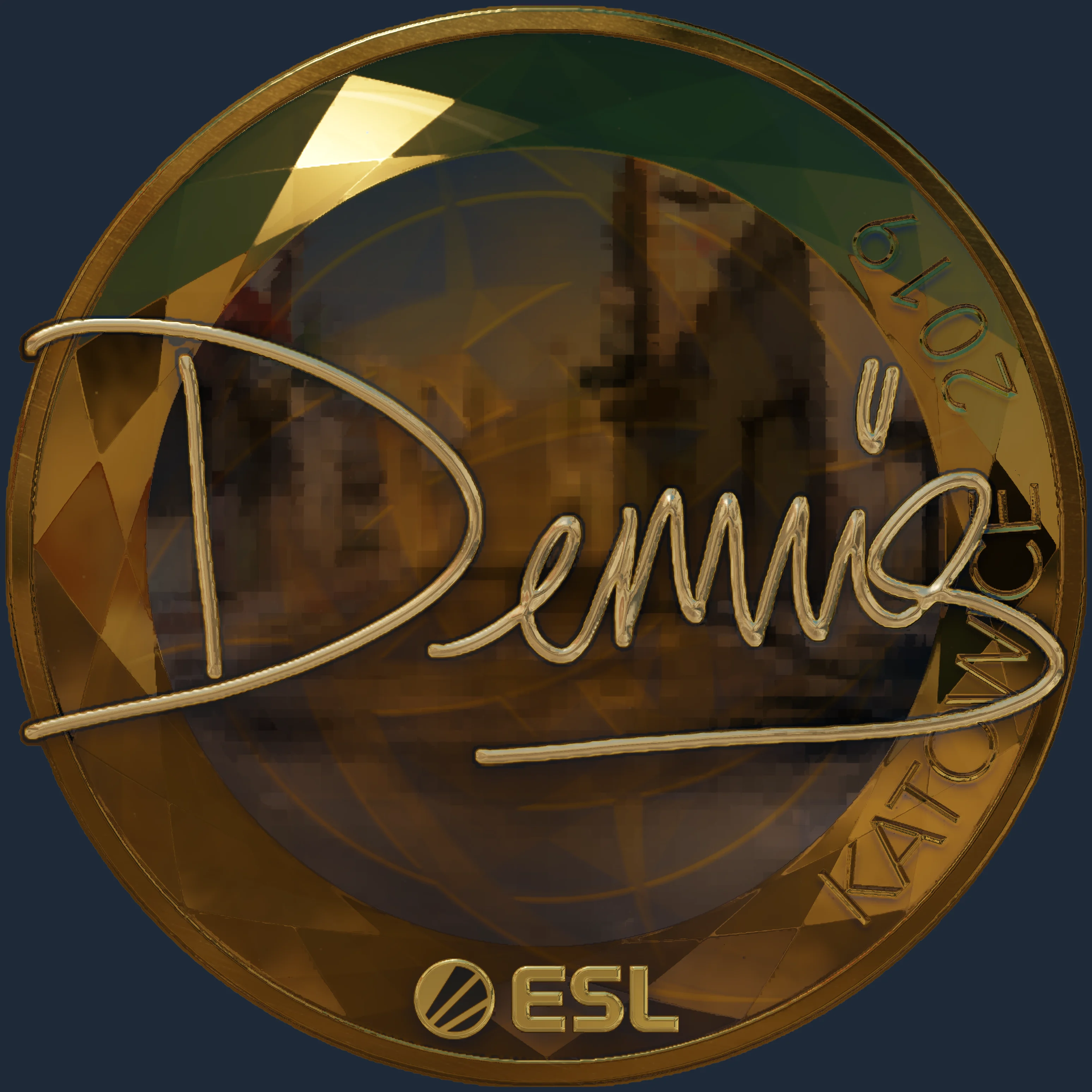 Sticker | dennis (Gold) | Katowice 2019 Image