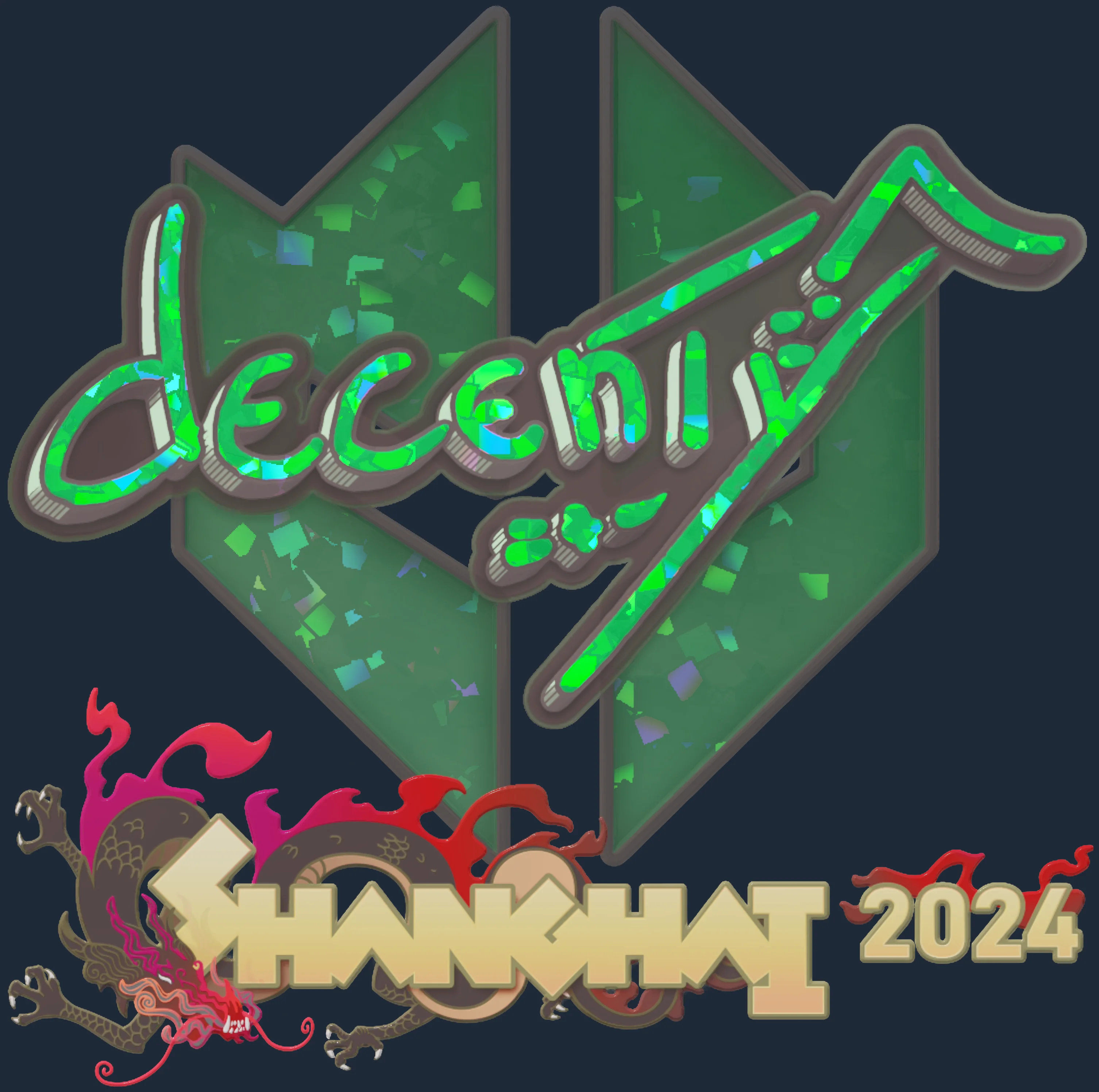 Sticker | decenty (Glitter) | Shanghai 2024 Image