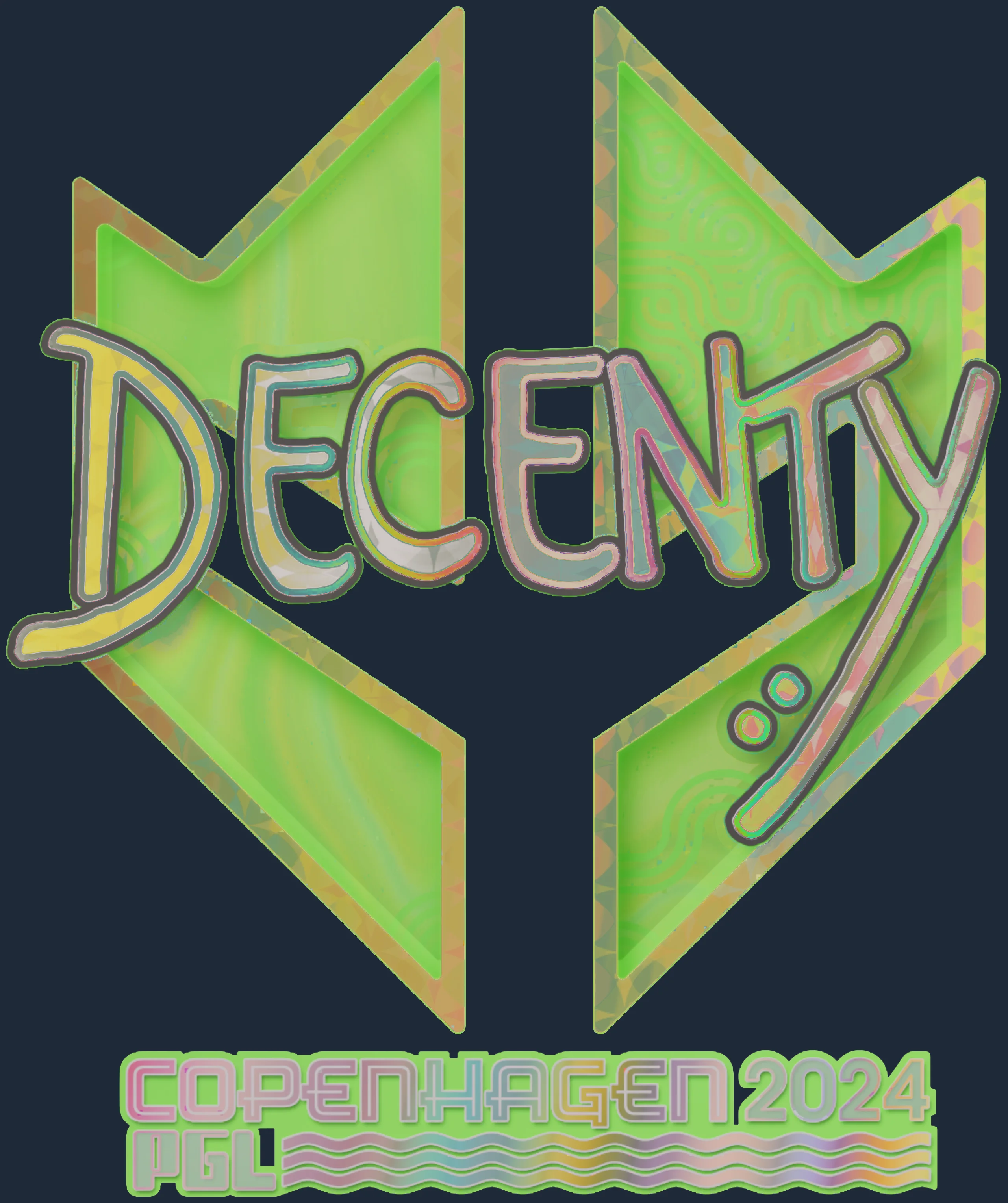 Sticker | decenty (Holo) | Copenhagen 2024 Image