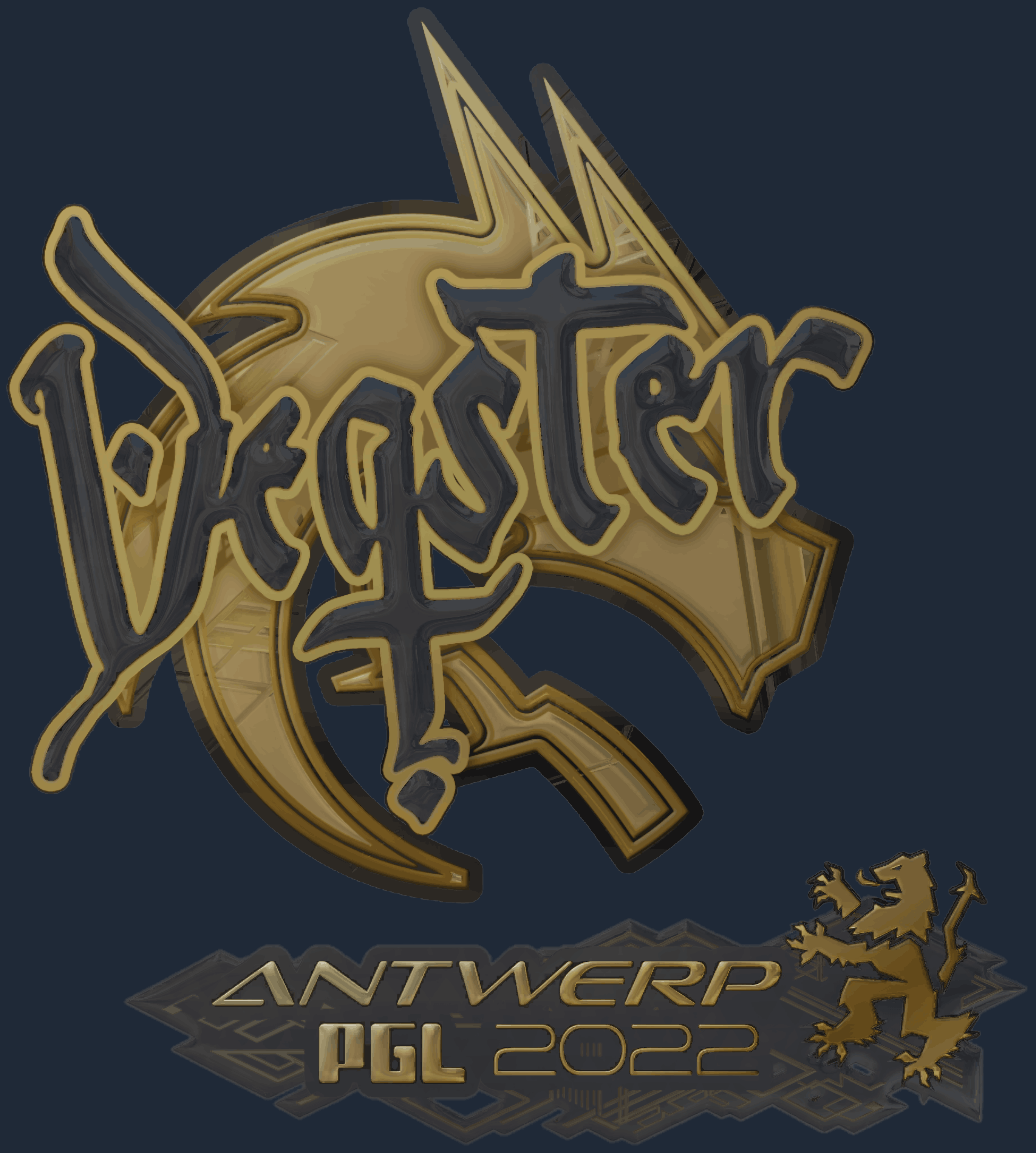 Sticker | degster (Gold) | Antwerp 2022 Image