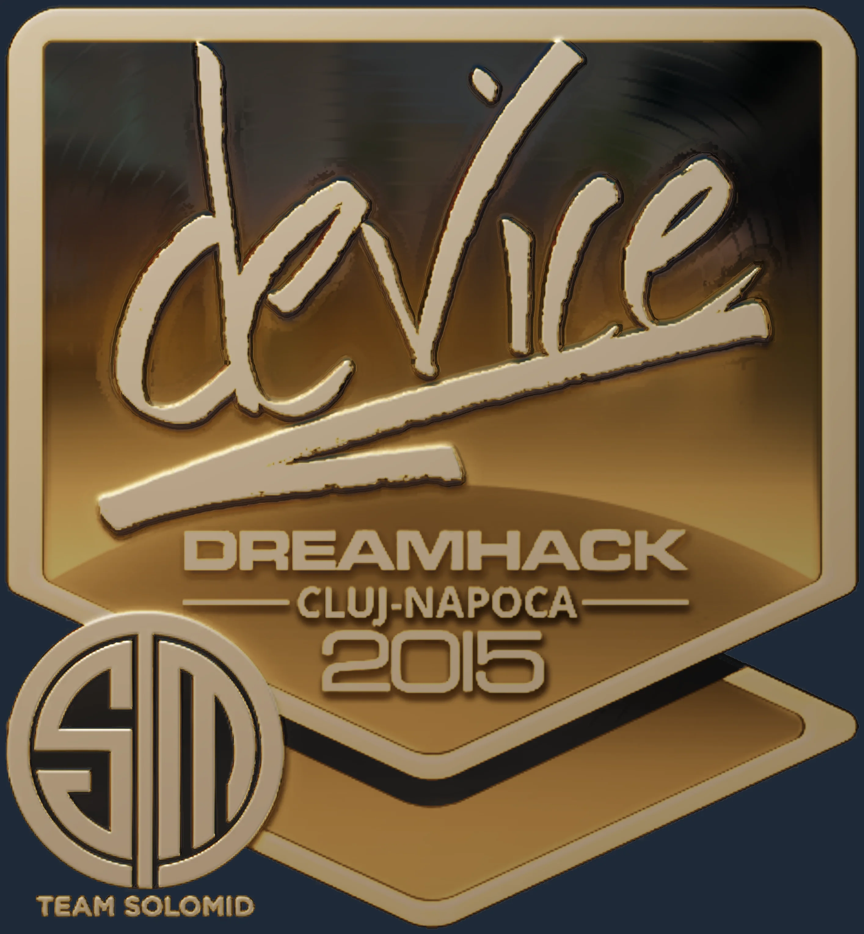 Sticker | device (Gold) | Cluj-Napoca 2015 Image