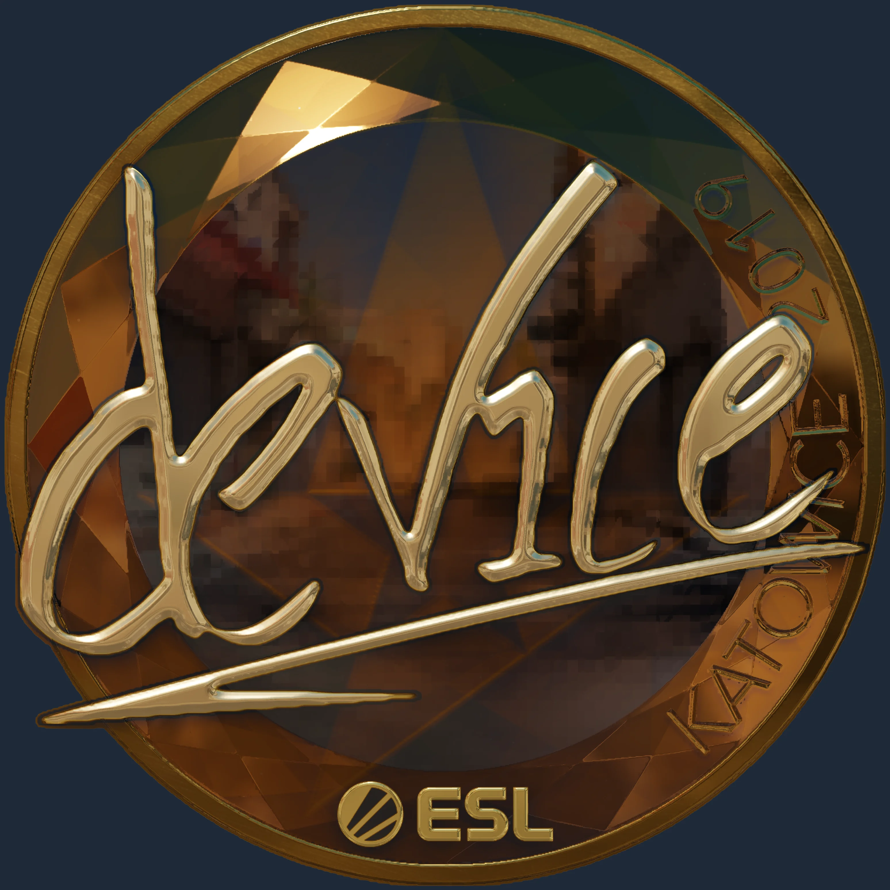 Sticker | device (Gold) | Katowice 2019 Image