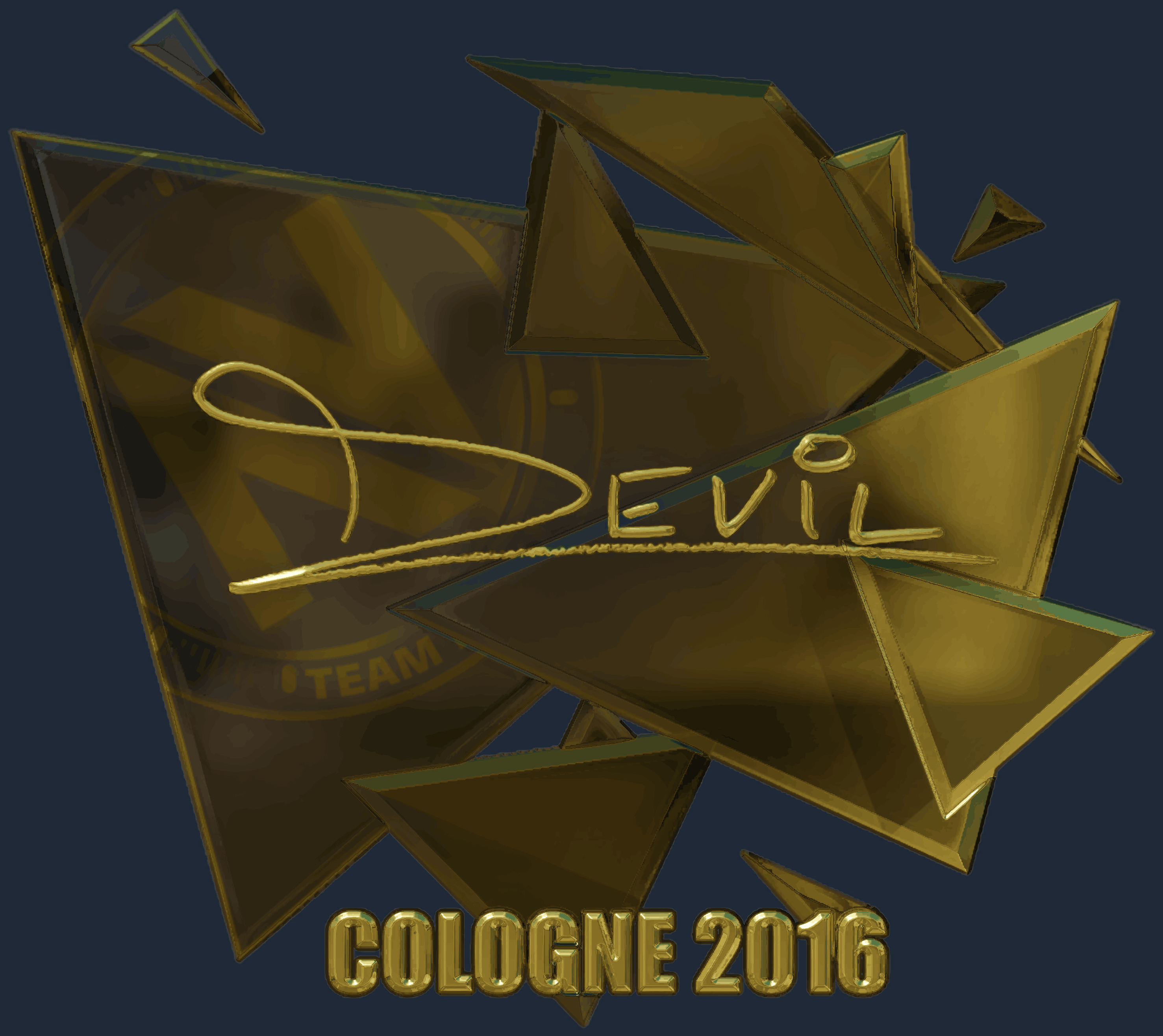 Sticker | DEVIL (Gold) | Cologne 2016 Image