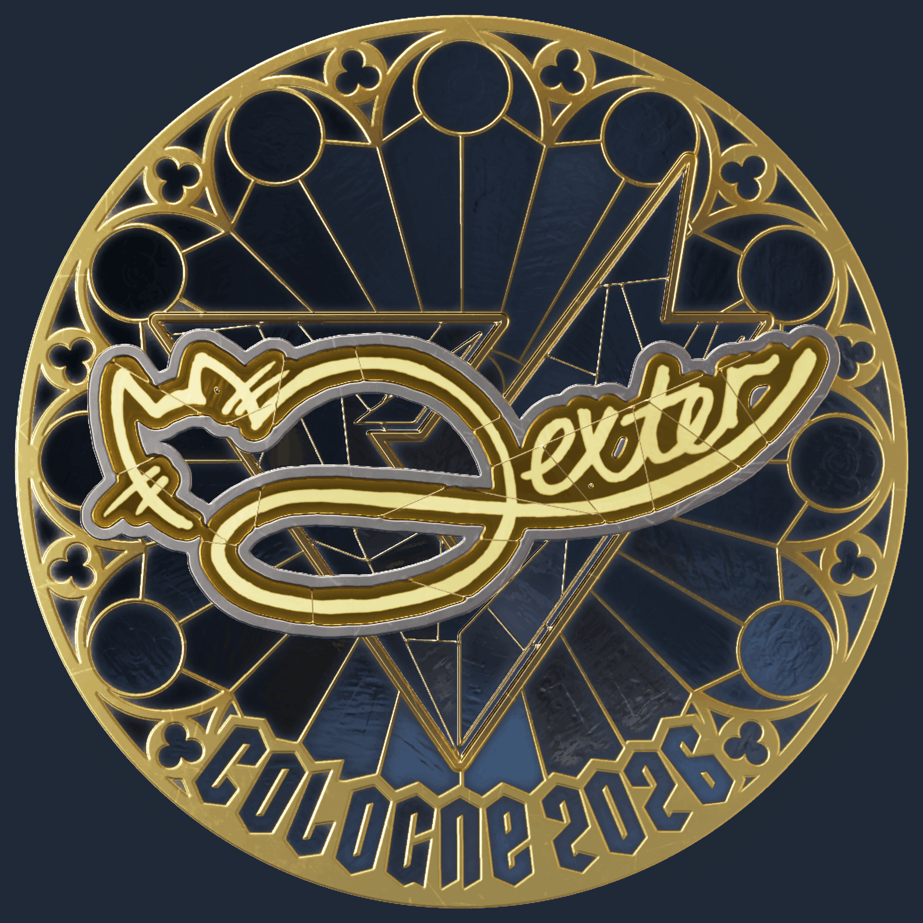 Sticker | dexter (Gold) | Cologne 2026 Image
