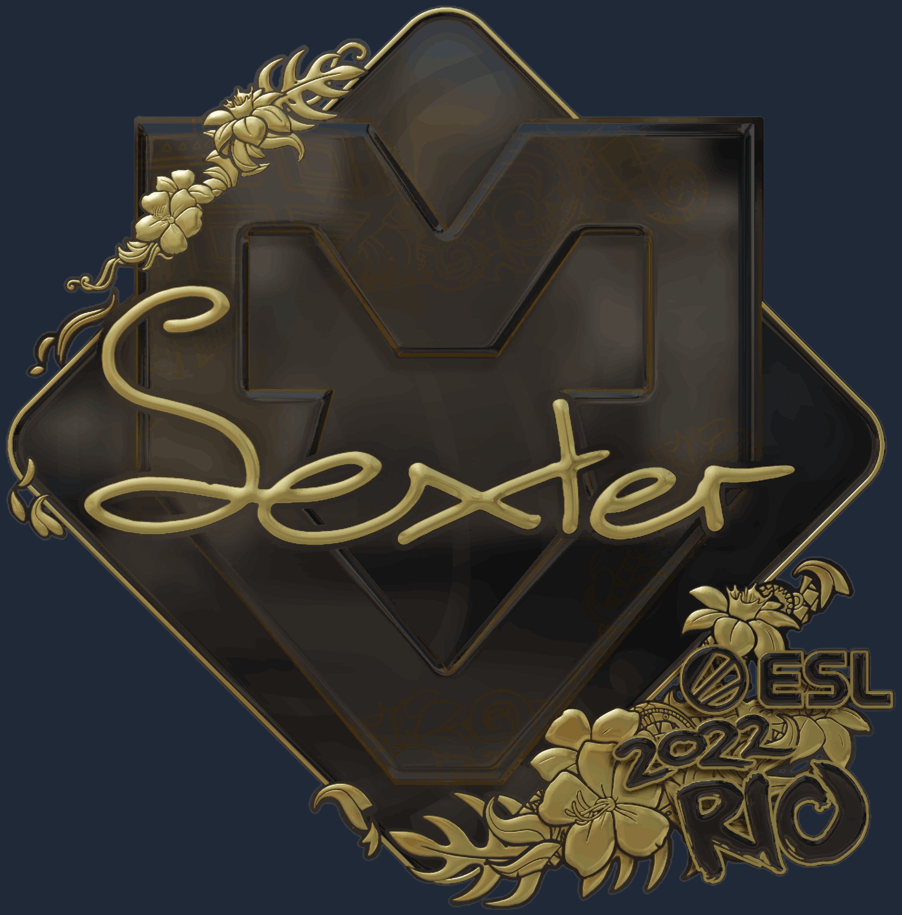 Sticker | dexter (Gold) | Rio 2022 Screenshot