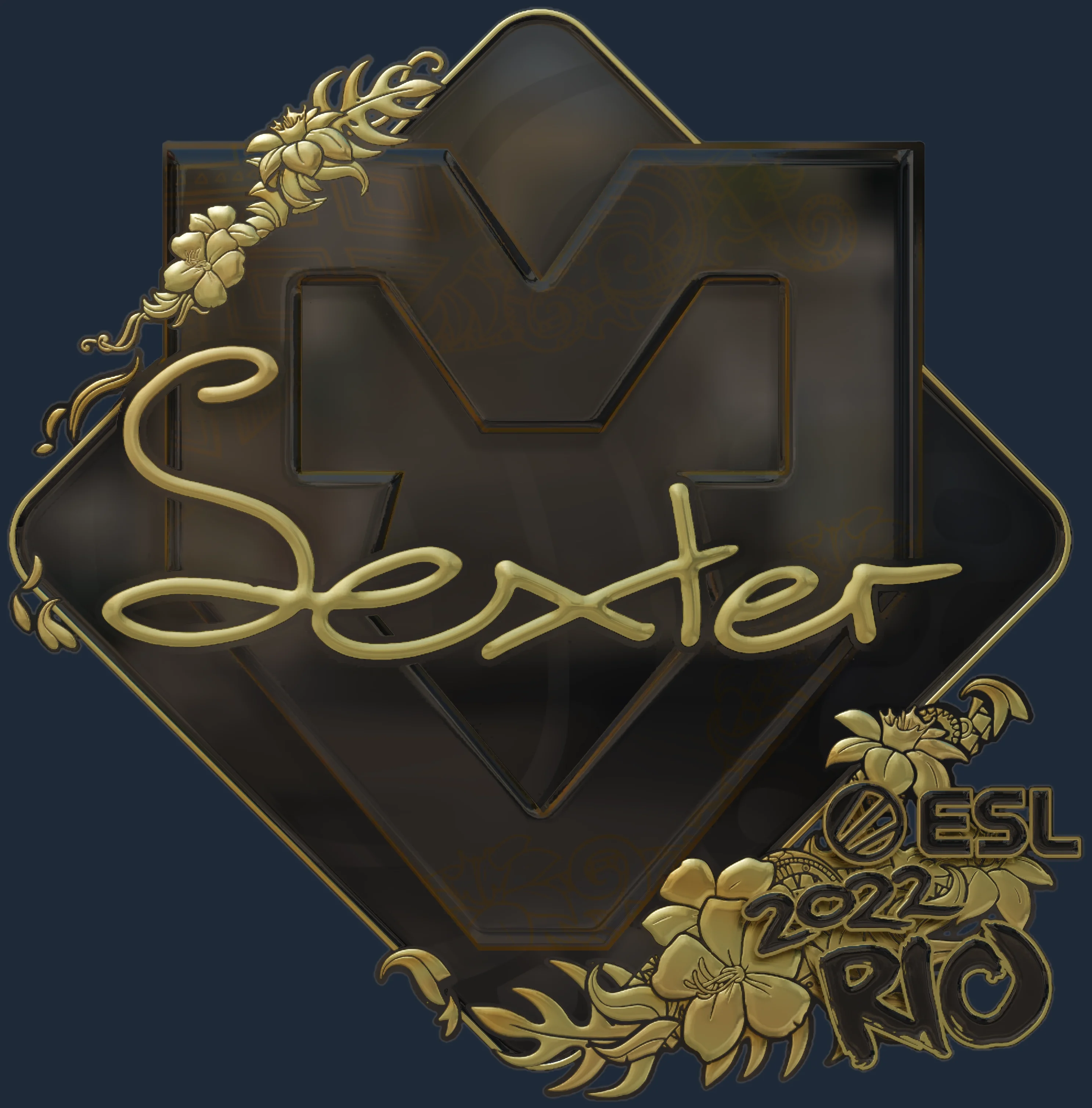 Sticker | dexter (Gold) | Rio 2022 Image