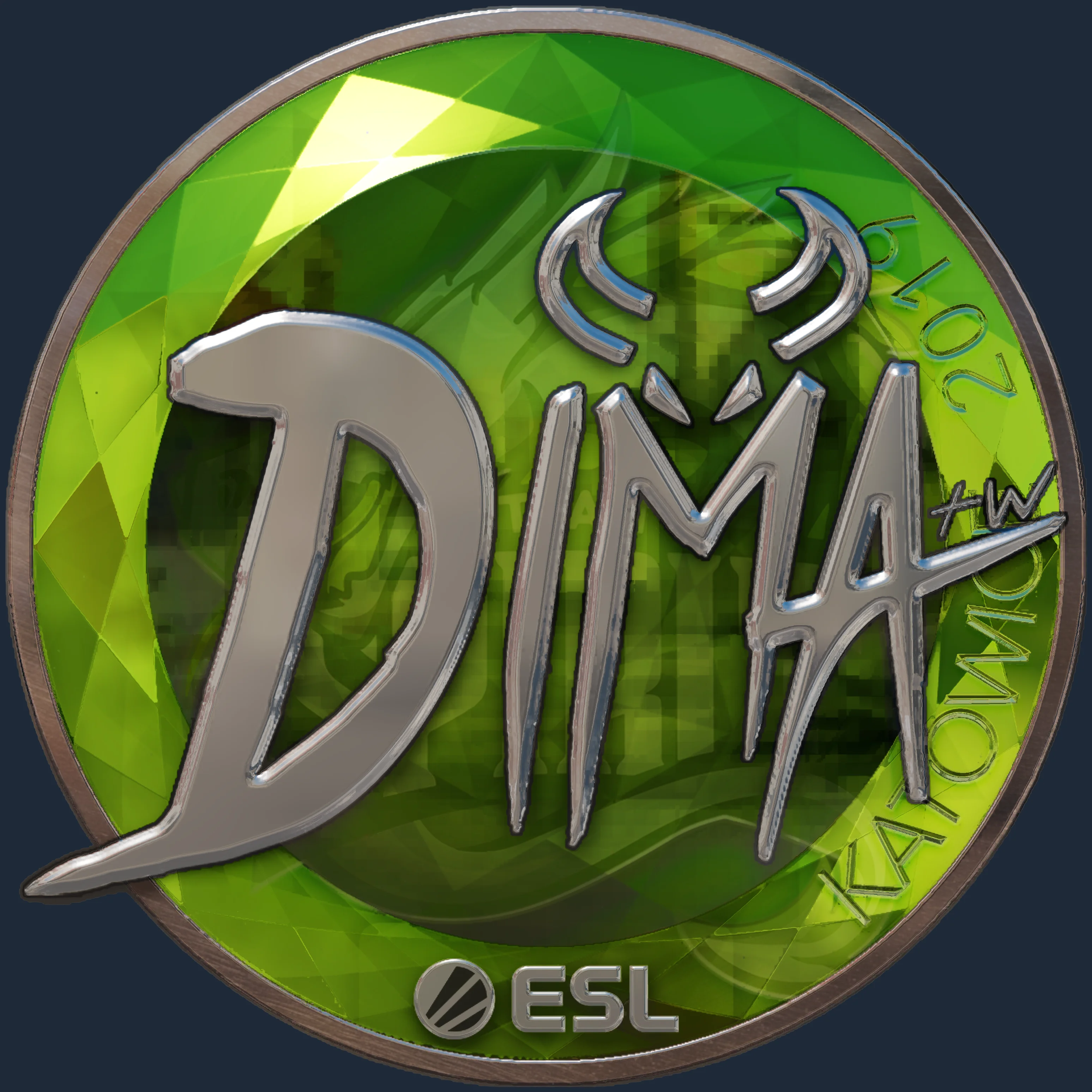 Sticker | Dima (Foil) | Katowice 2019 Image
