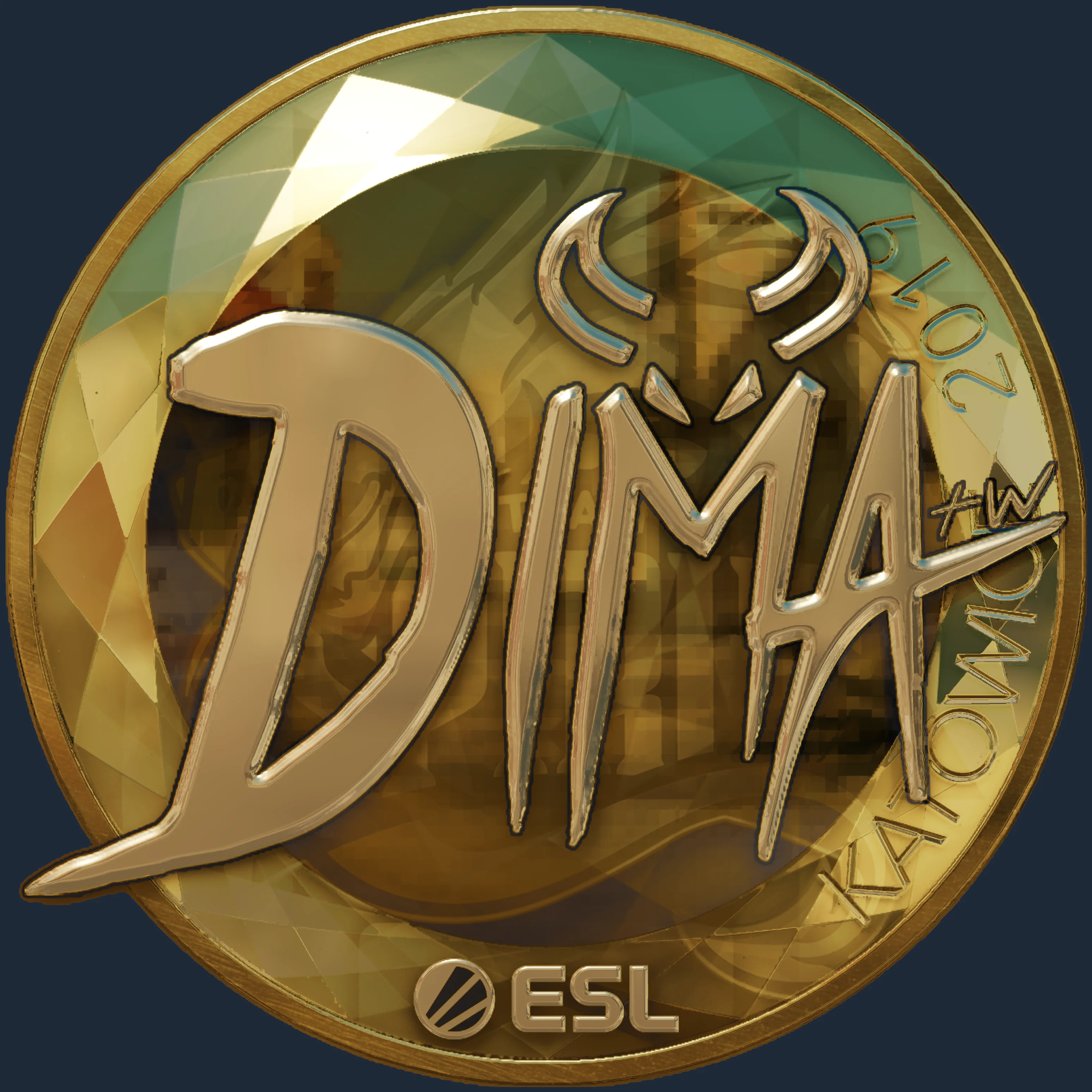 Sticker | Dima (Gold) | Katowice 2019 Image
