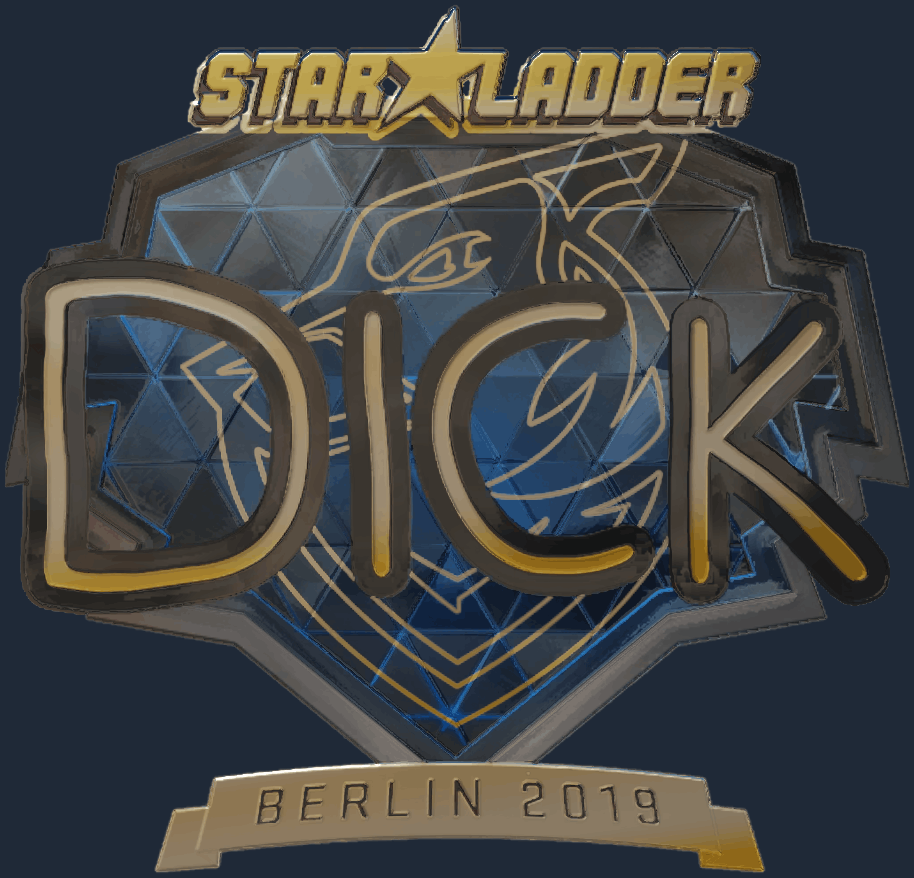 Sticker | DickStacy (Gold) | Berlin 2019 Image