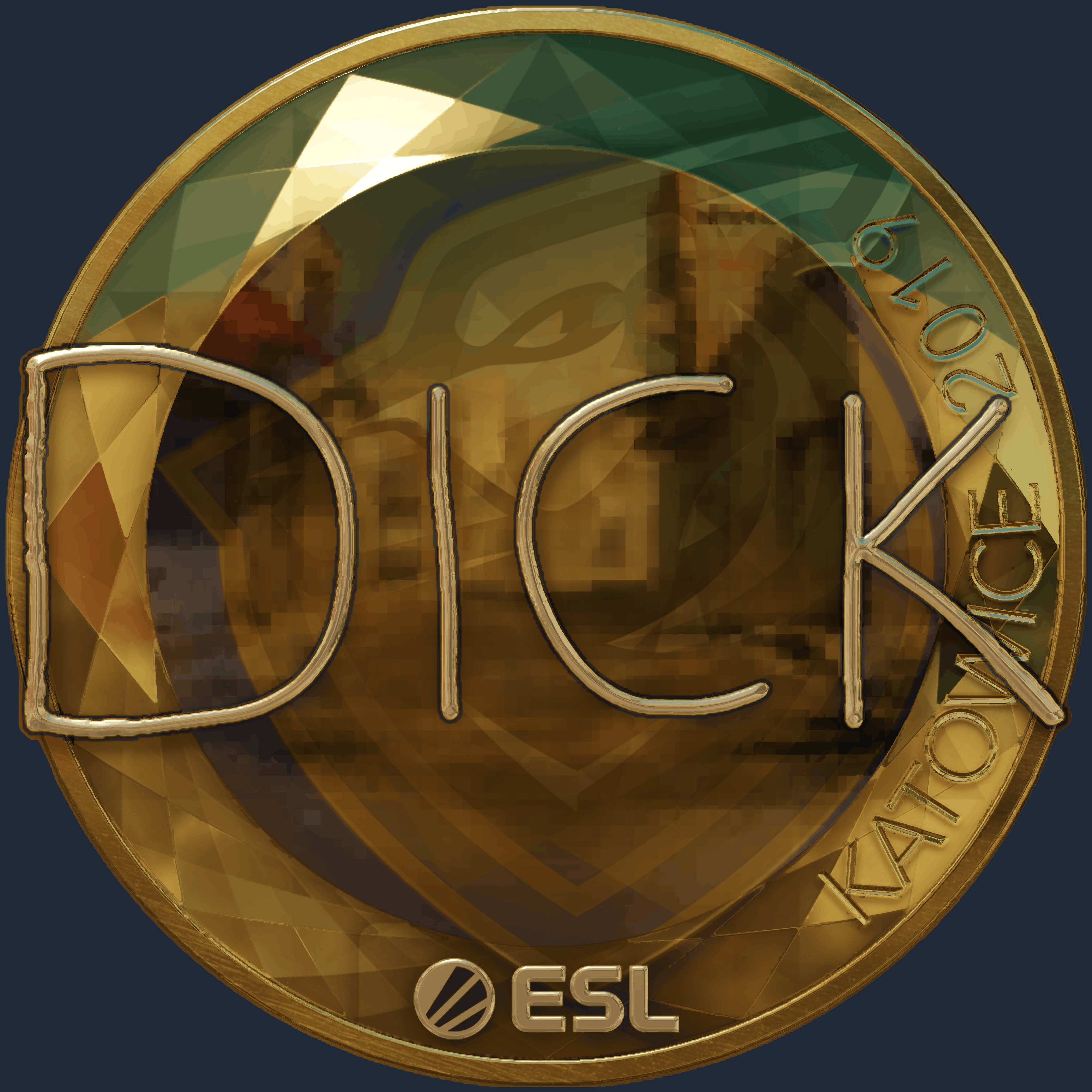 Sticker | DickStacy (Gold) | Katowice 2019 Image
