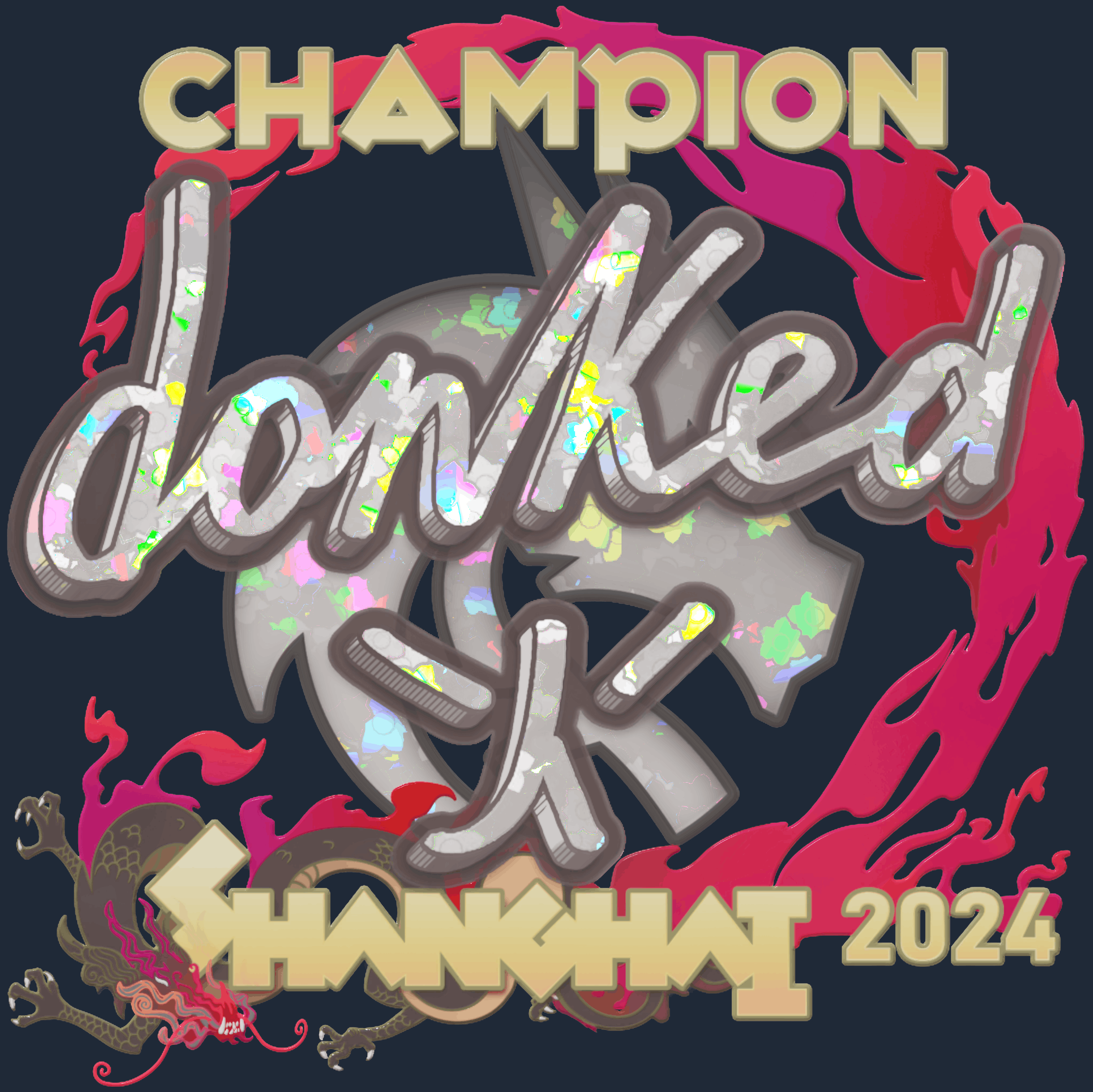 Sticker | donk (Glitter, Champion) | Shanghai 2024 Image