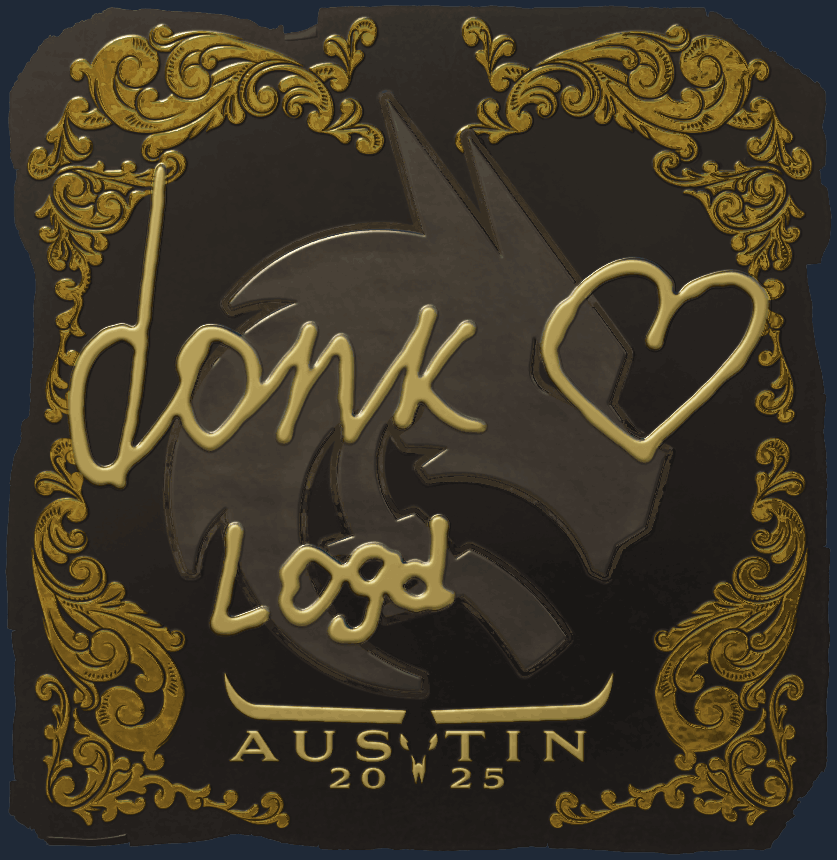 Sticker | donk (Gold) | Austin 2025 Image