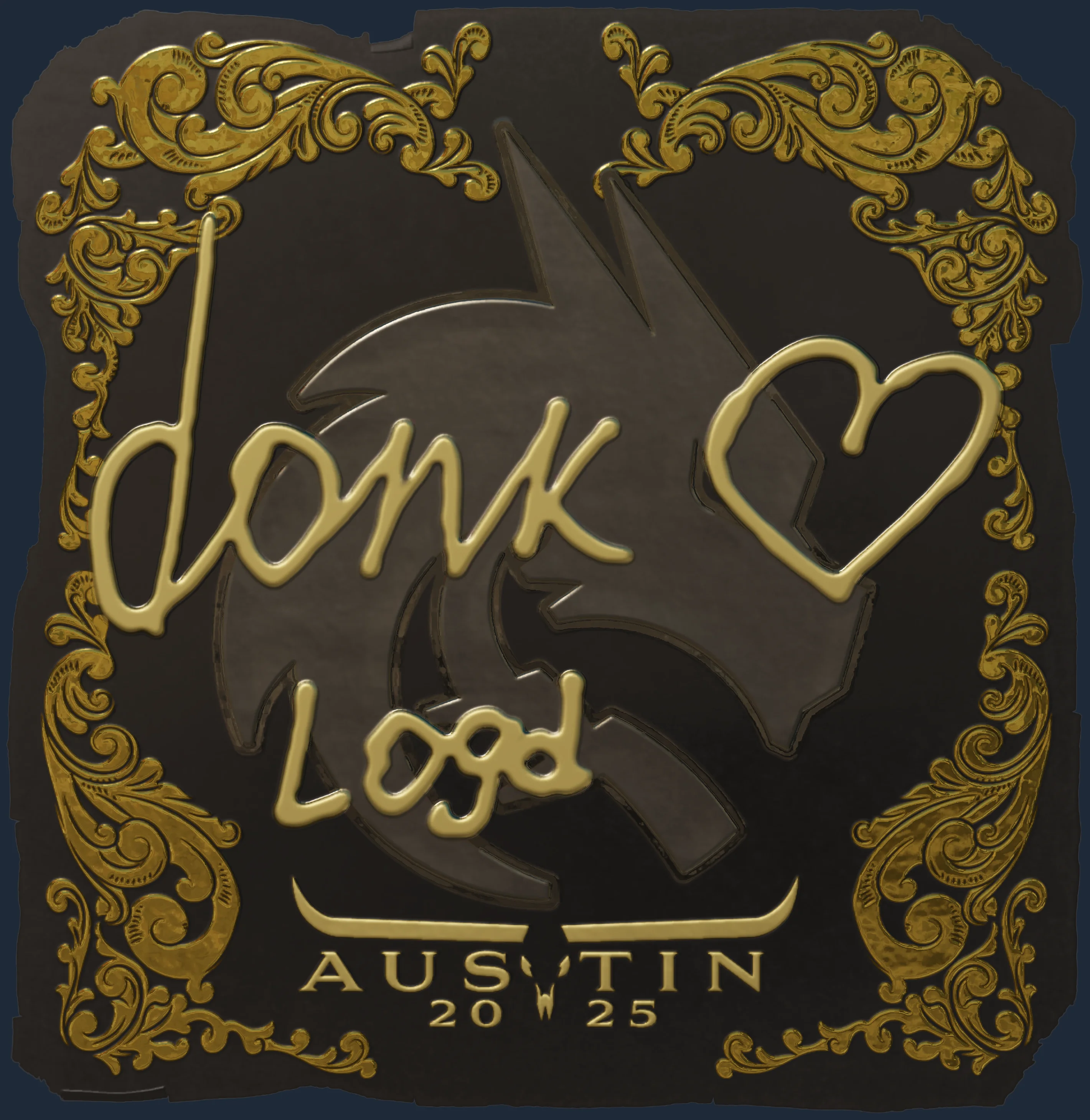 Sticker | donk (Gold) | Austin 2025 Image