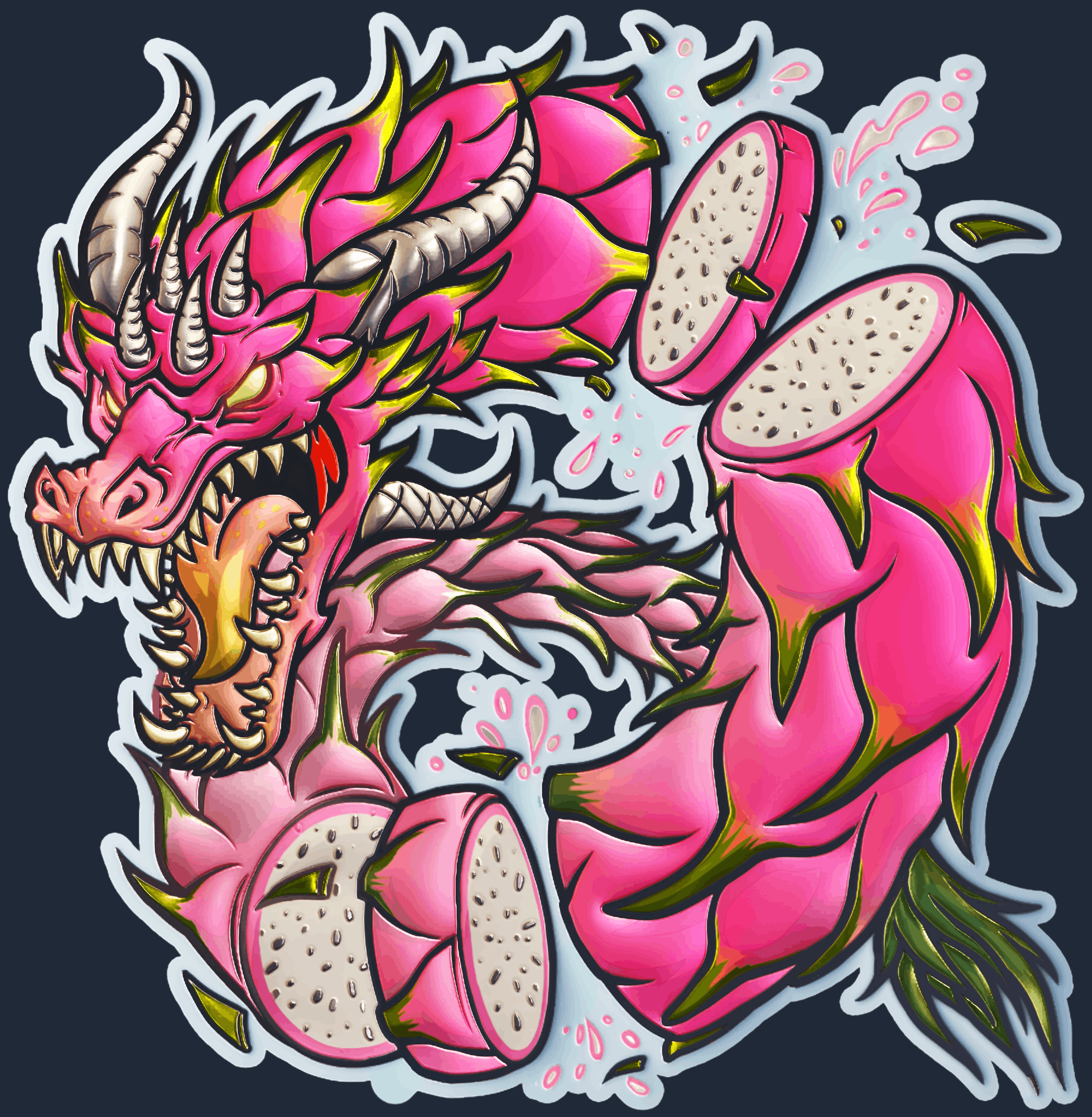 Sticker | Dragon Fruit (Foil) Image