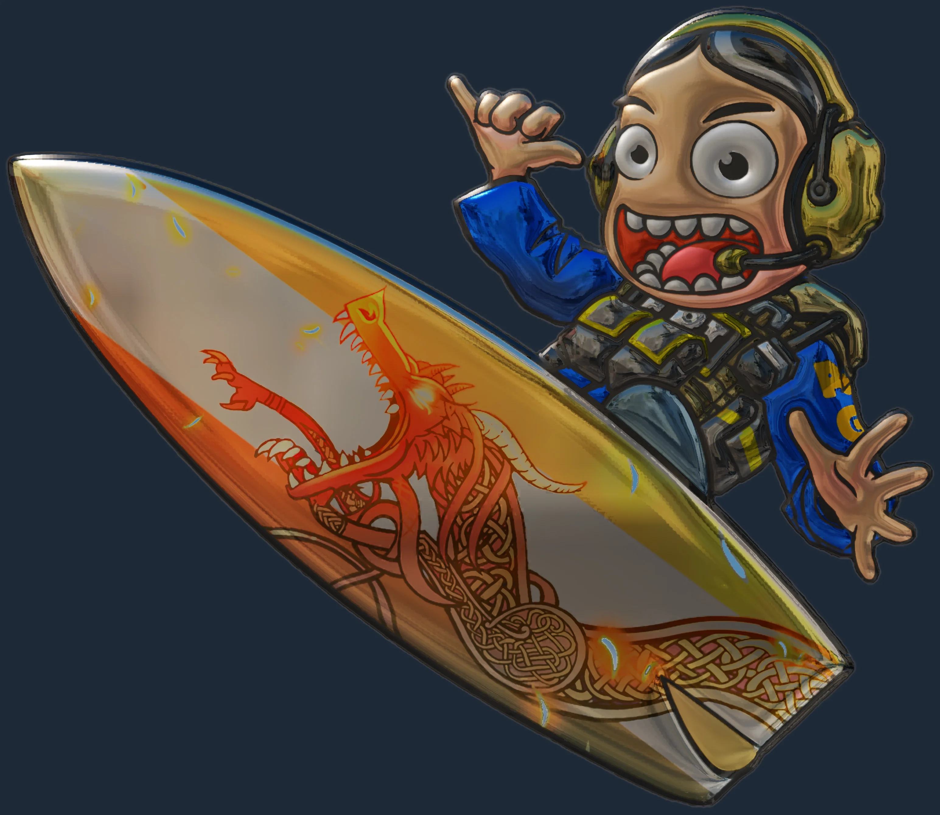 Sticker | Dragon Lore Surf Ava (Foil) Image
