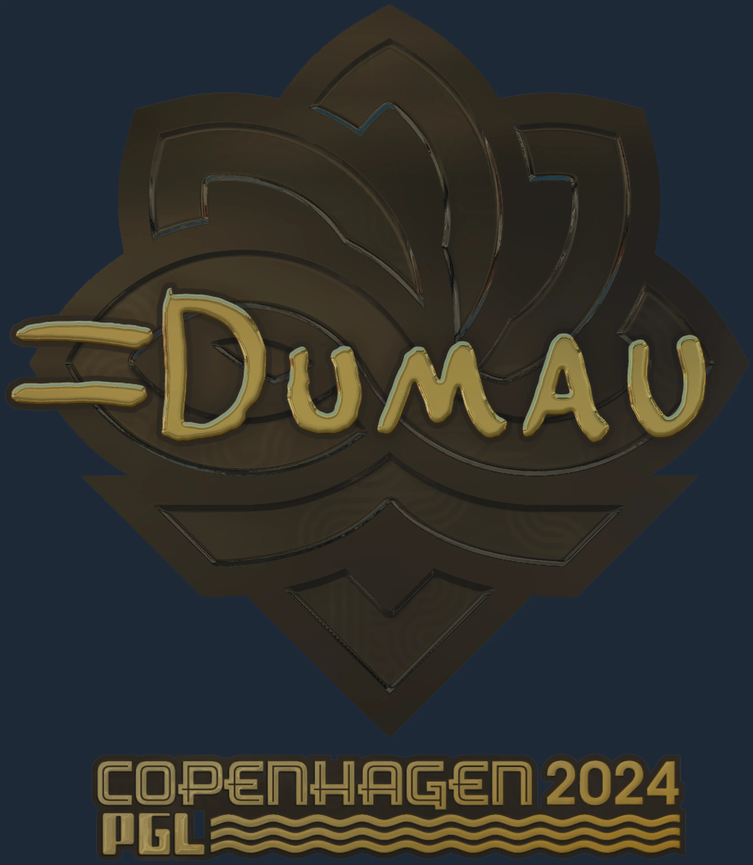 Sticker | dumau (Gold) | Copenhagen 2024 Image
