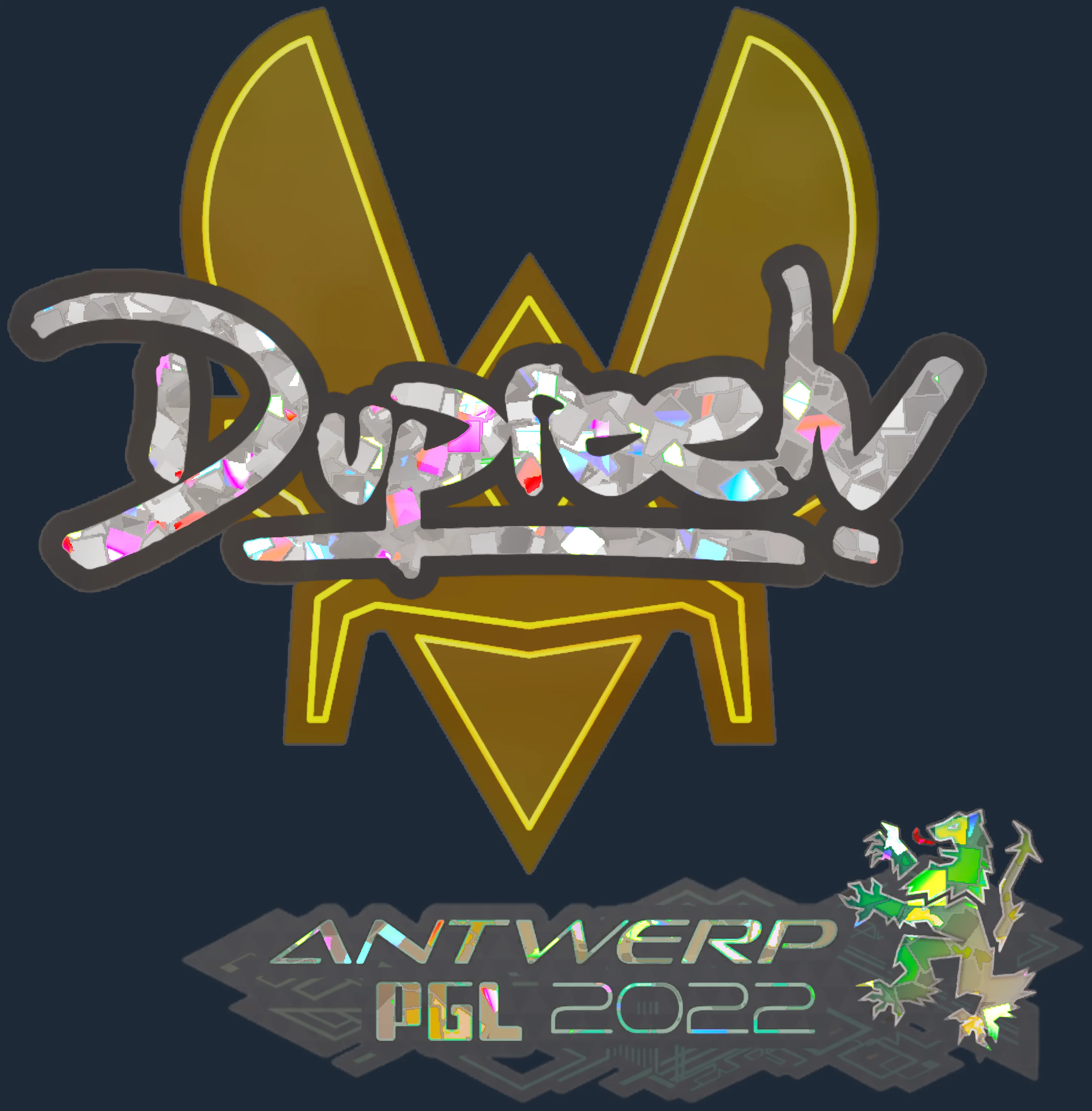 Sticker | dupreeh (Glitter) | Antwerp 2022 Image