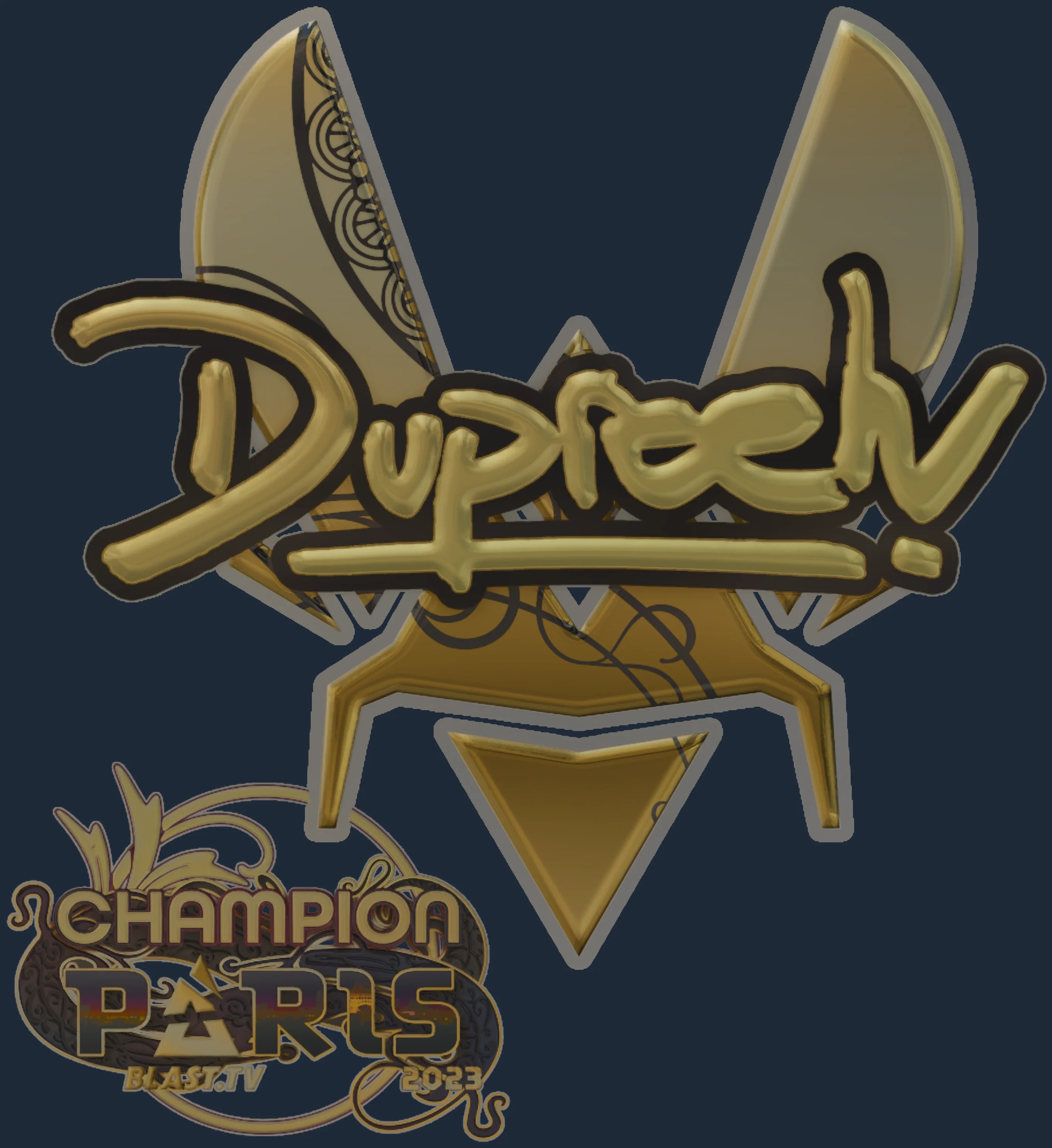 Sticker | dupreeh (Gold, Champion) | Paris 2023 Image