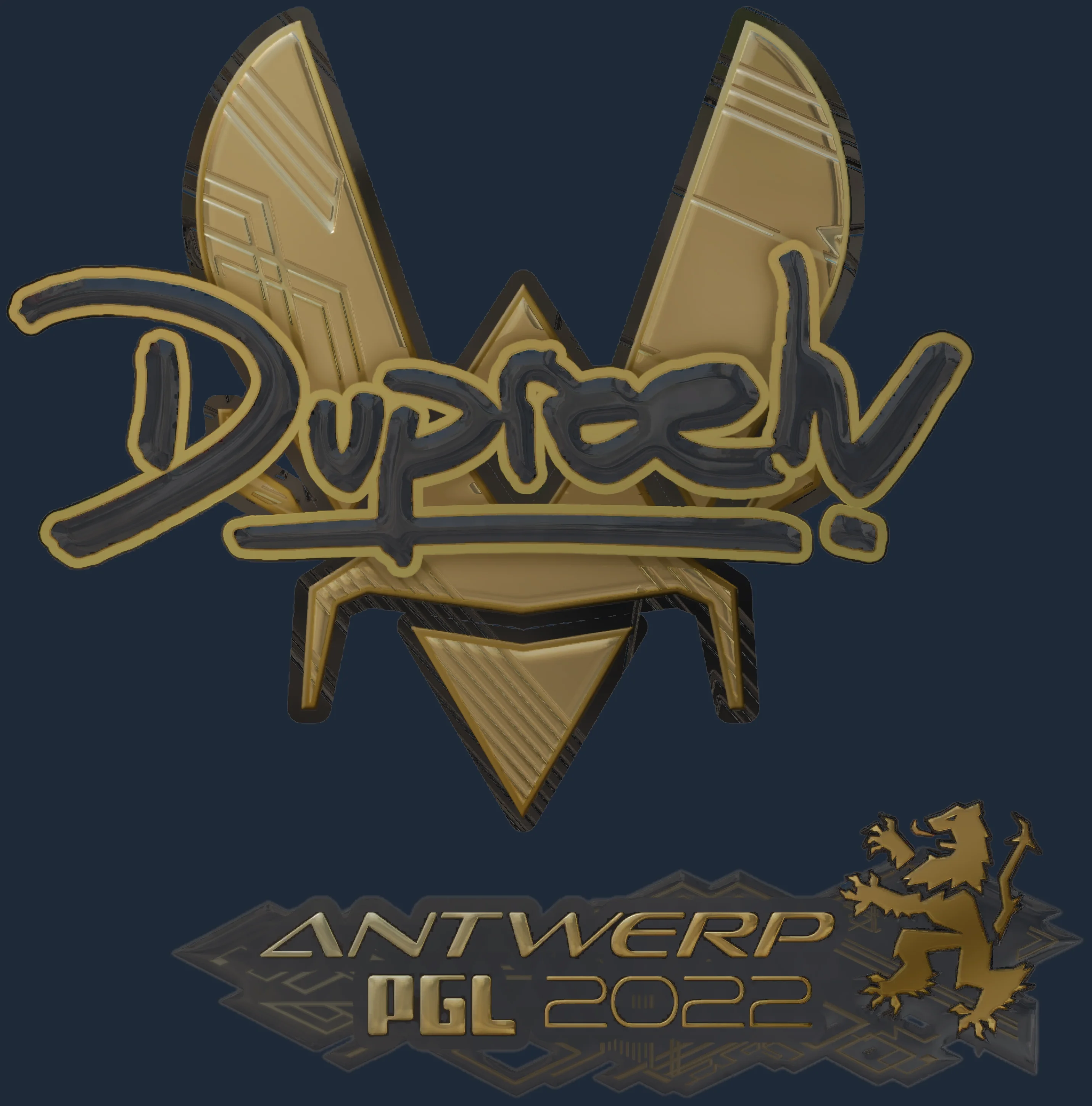 Sticker | dupreeh (Gold) | Antwerp 2022 Image