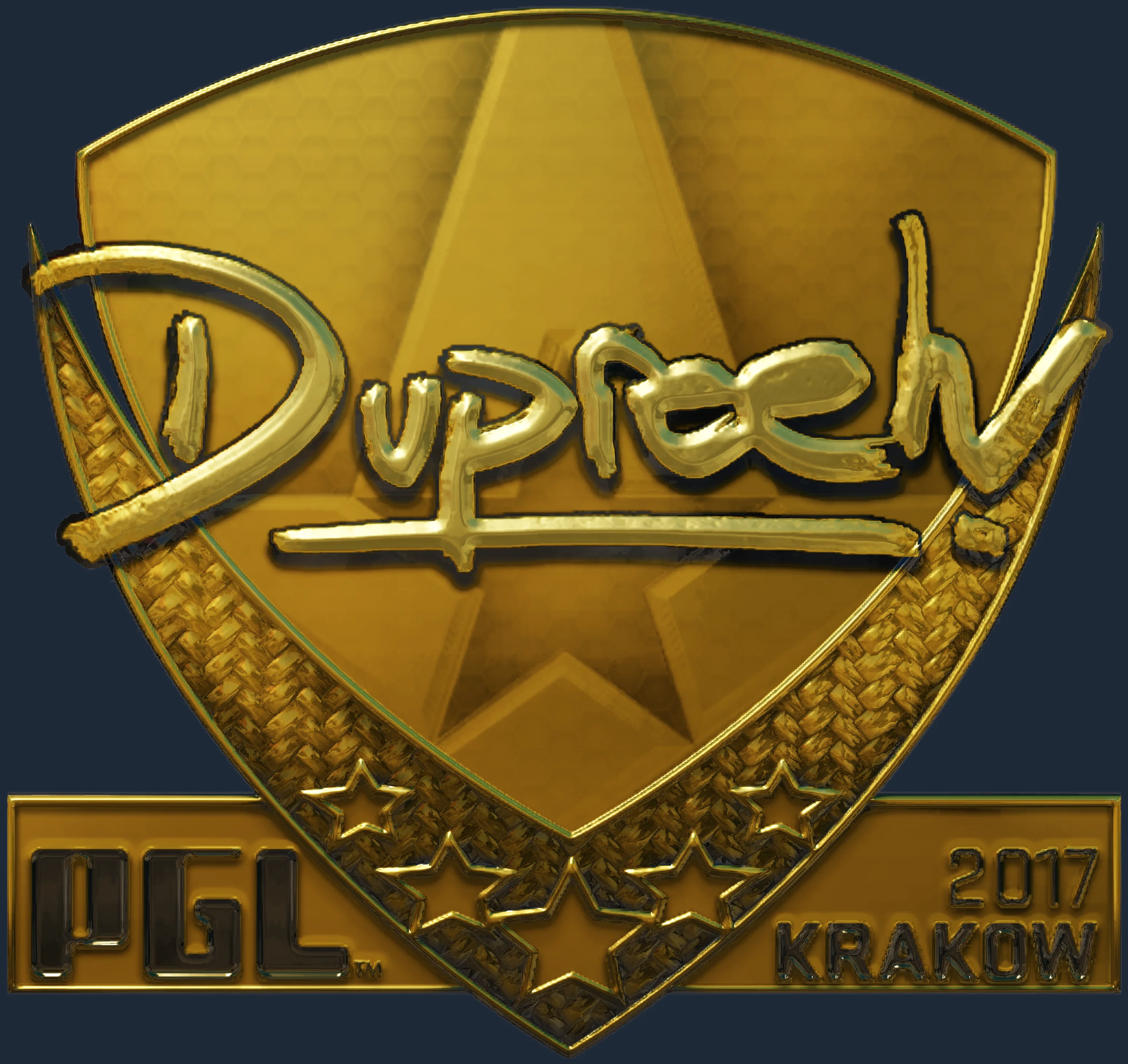 Sticker | dupreeh (Gold) | Krakow 2017 Image