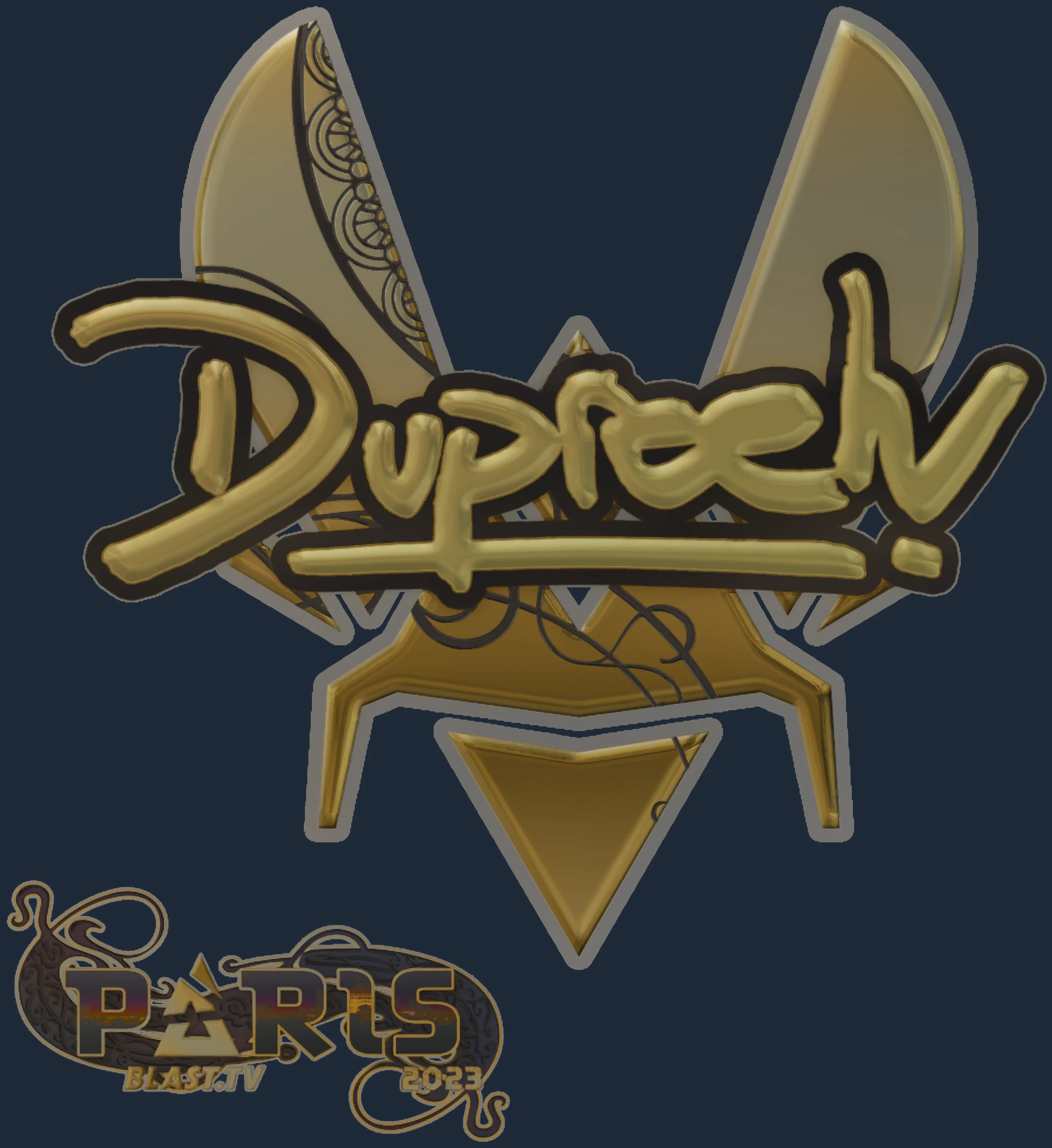 Sticker | dupreeh (Gold) | Paris 2023 Image