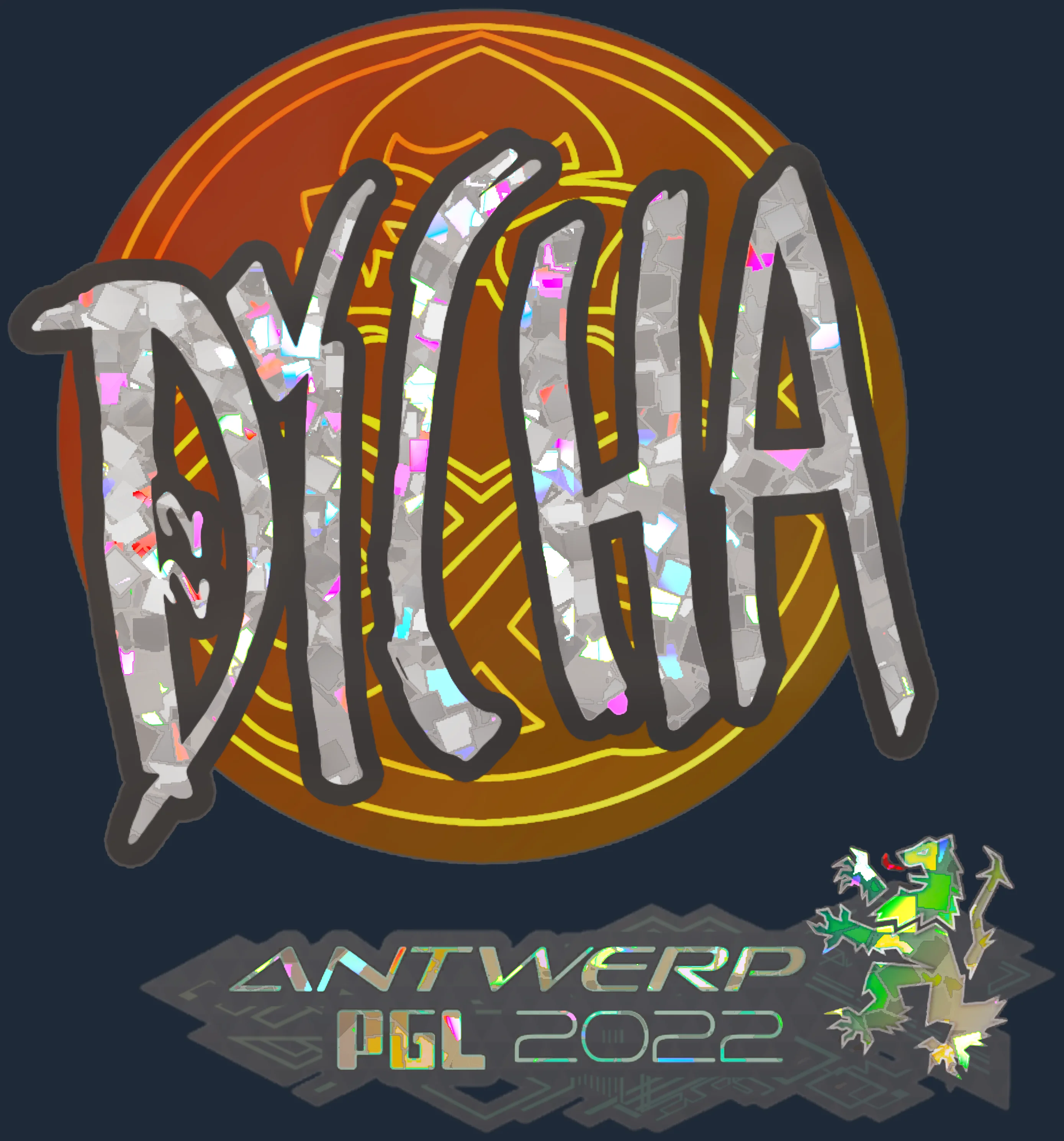 Sticker | dycha (Glitter) | Antwerp 2022 Image