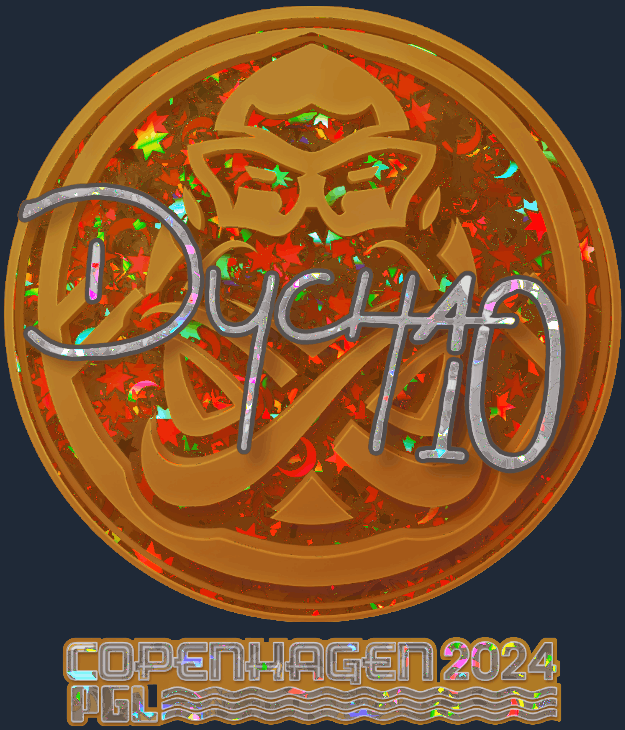 Sticker | Dycha (Glitter) | Copenhagen 2024 Image