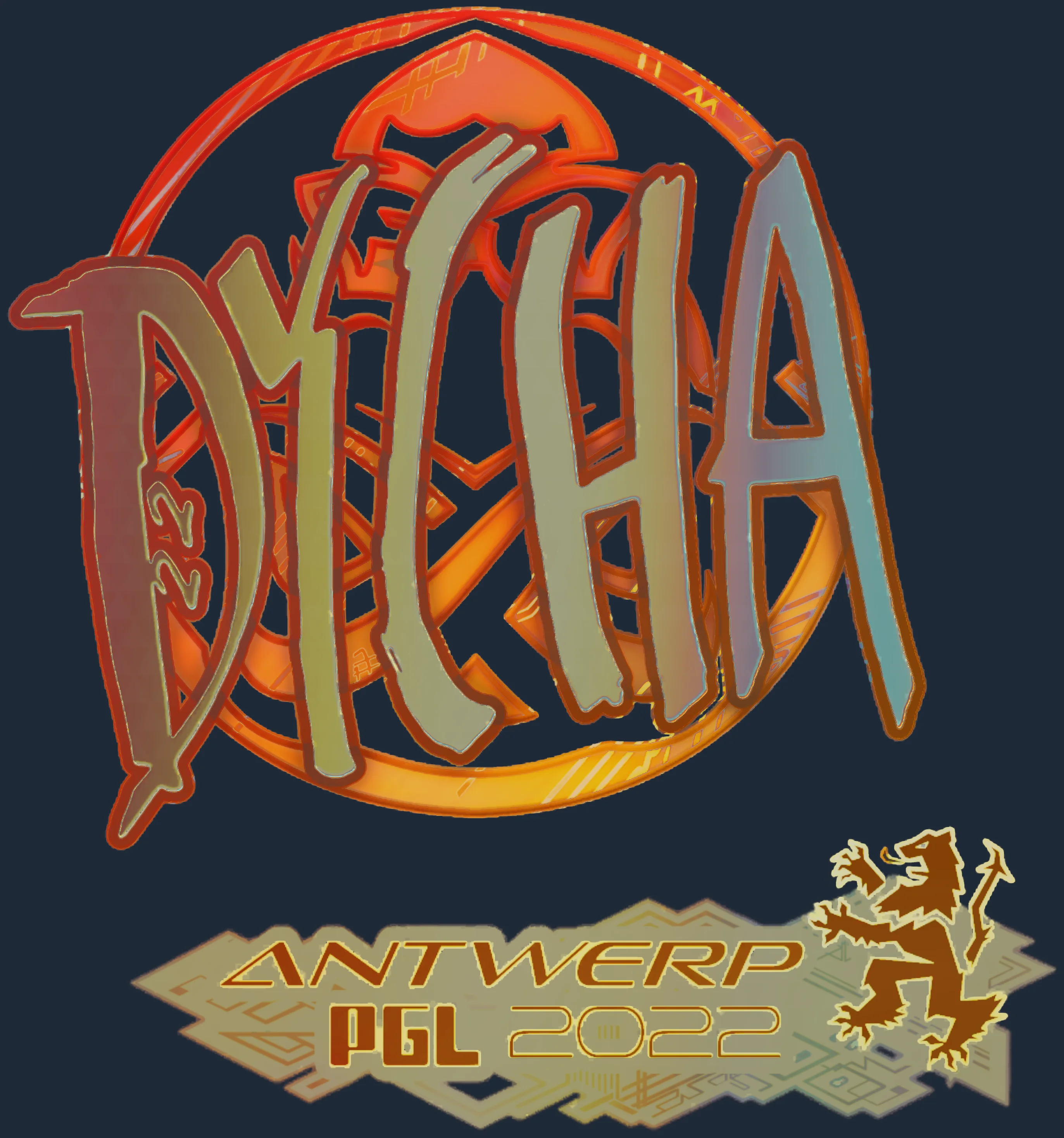 Sticker | dycha (Holo) | Antwerp 2022 Image