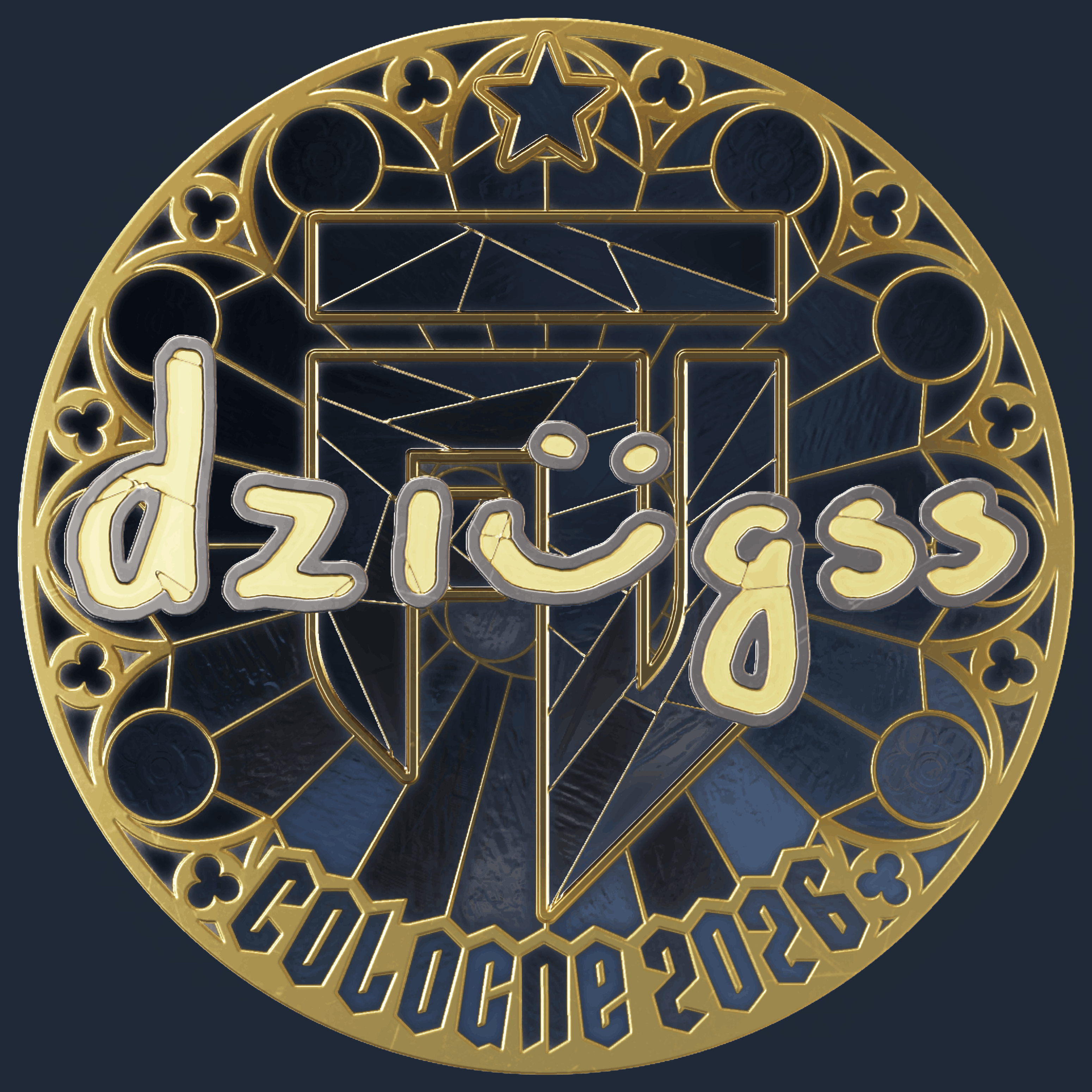 Sticker | dziugss (Gold) | Cologne 2026 Image