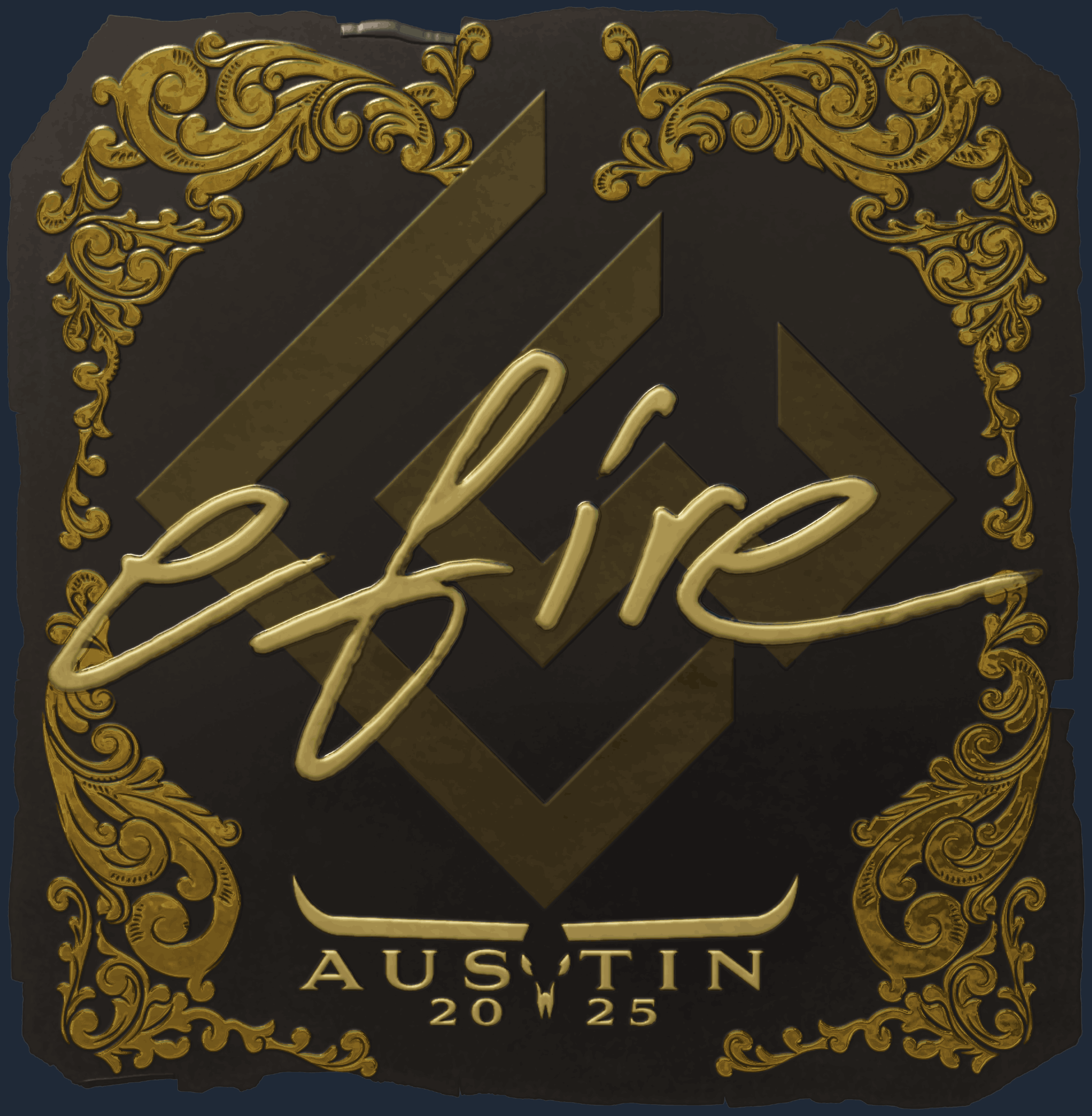 Sticker | efire (Gold) | Austin 2025 Image